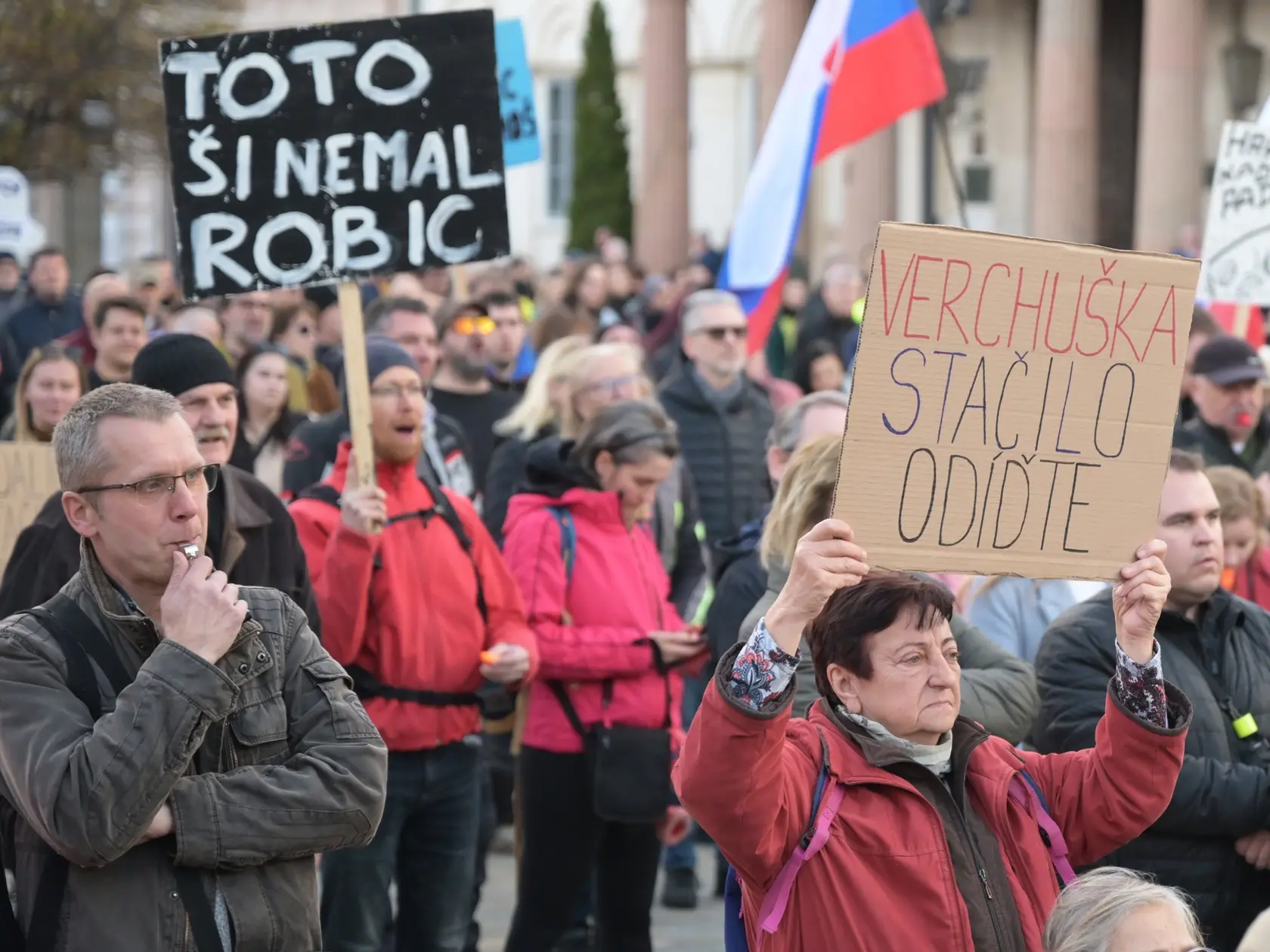 Pochod „Nie ruskému zákonu!“ v Košiciach 3. apríla 2025. FOTO TASR – František Iván