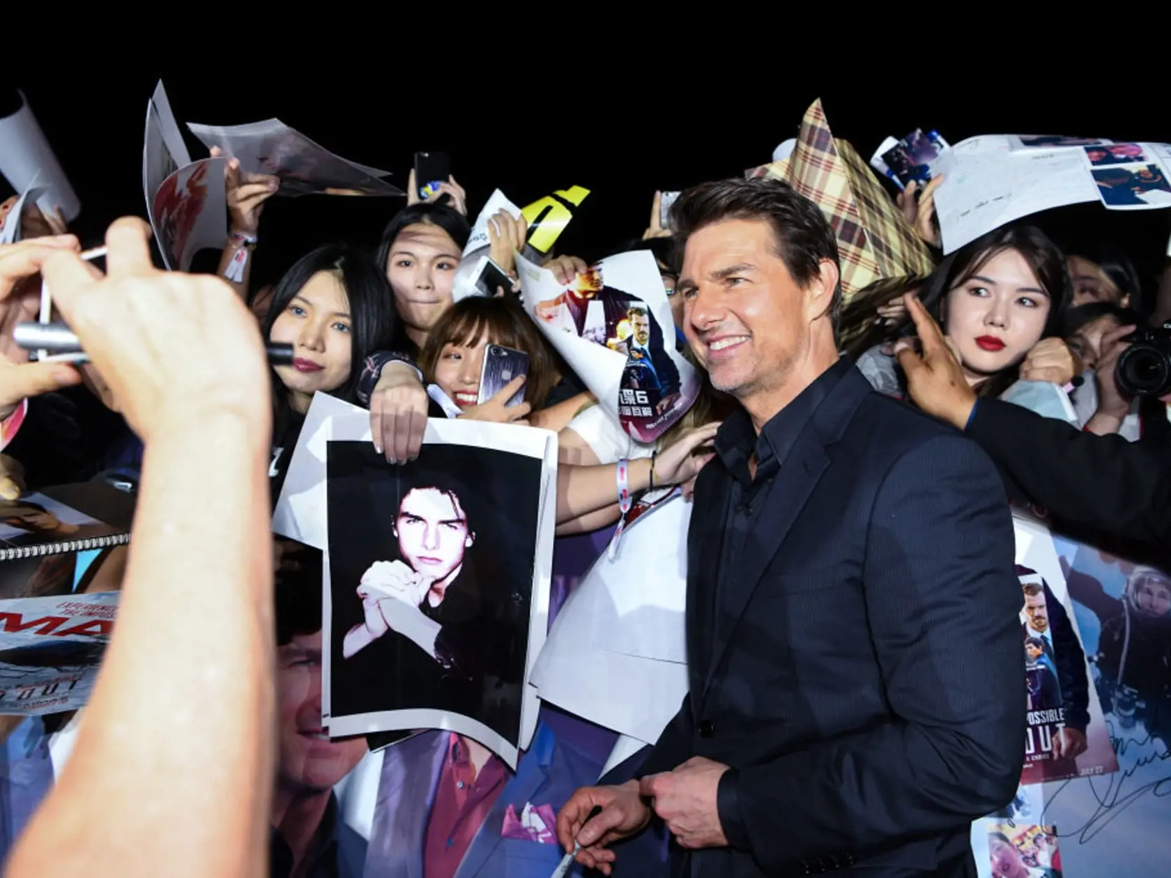 BEIJING, CHINA - AUGUST 29:  Tom Cruise attends the 'Mission: Impossible - Fallout' China Premiere at The Ancestral Temple on August 29, 2018 in Beijing, .  (Photo by Yanshan Zhang/Getty Images for Paramount Pictures)