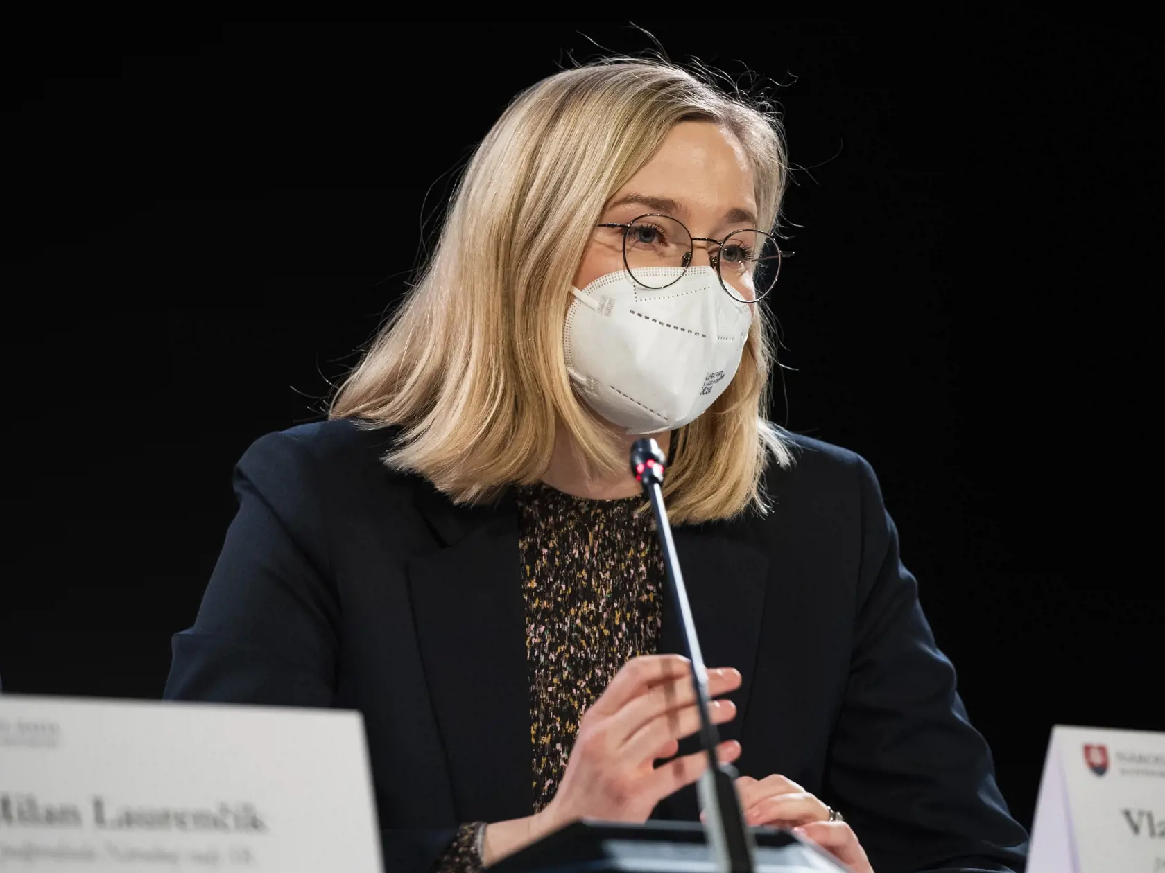 Na snímke predsedníčka Výboru NR SR pre európske záležitosti Vladimíra Marcinková počas konferencie o budúcnosti Európy: Akú Európu chceme? Konferencia je súčasťou národnej diskusie o budúcnosti Európy. V Bratislave 16. marca 2022. FOTO TASR - Jaroslav Novák