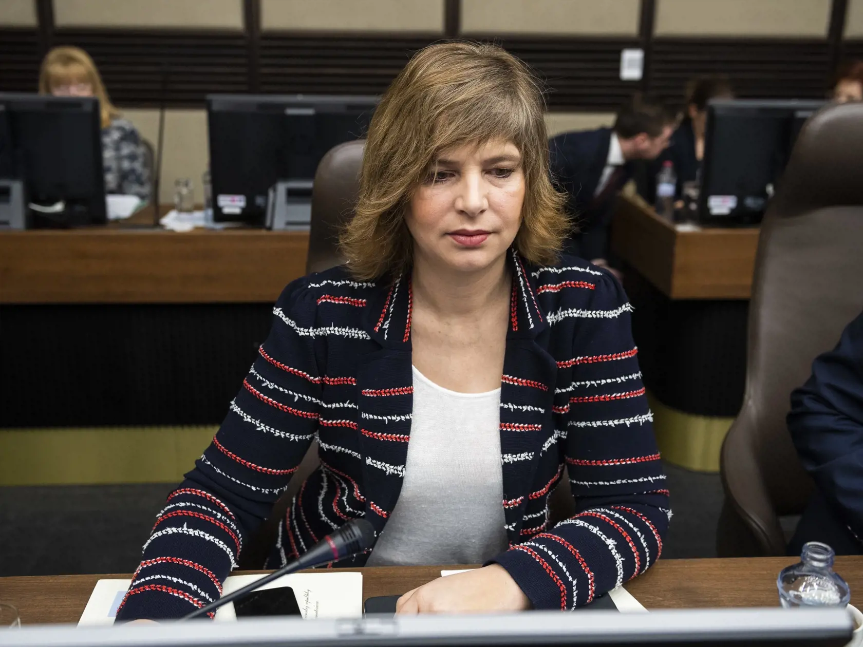 Na snímke dočasne poverená podpredsedníčka vlády a ministerka investícií, regionálneho rozvoja a informatizácie SR Veronika Remišová (Za ľudí) počas 135. schôdze vlády SR v Bratislave 15. februára 2023. FOTO TASR - Jaroslav Novák