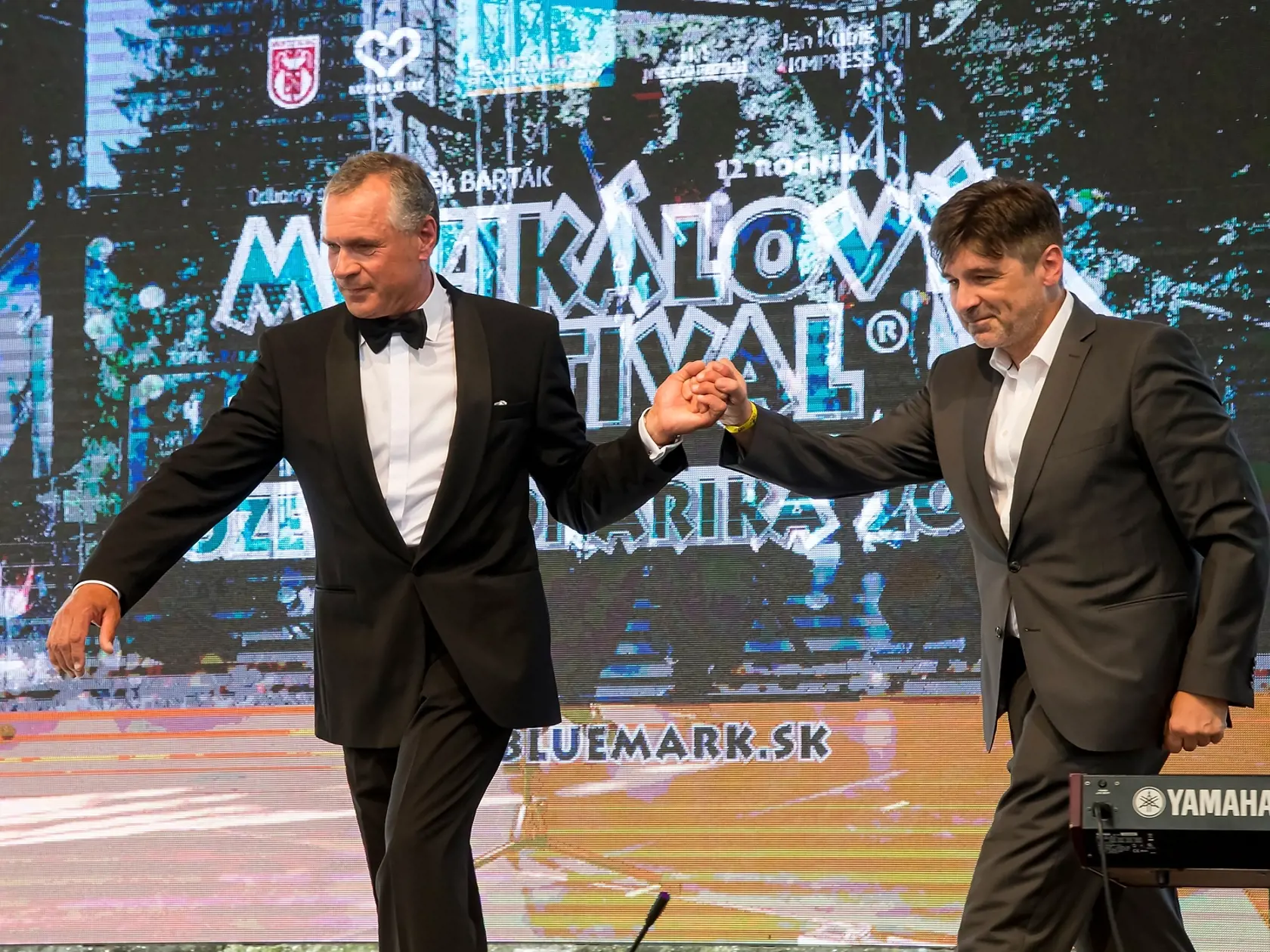 Slávny barytónový spevák Martin Babjak s Danielom Buranovským, svojim dvorným klavíristom.