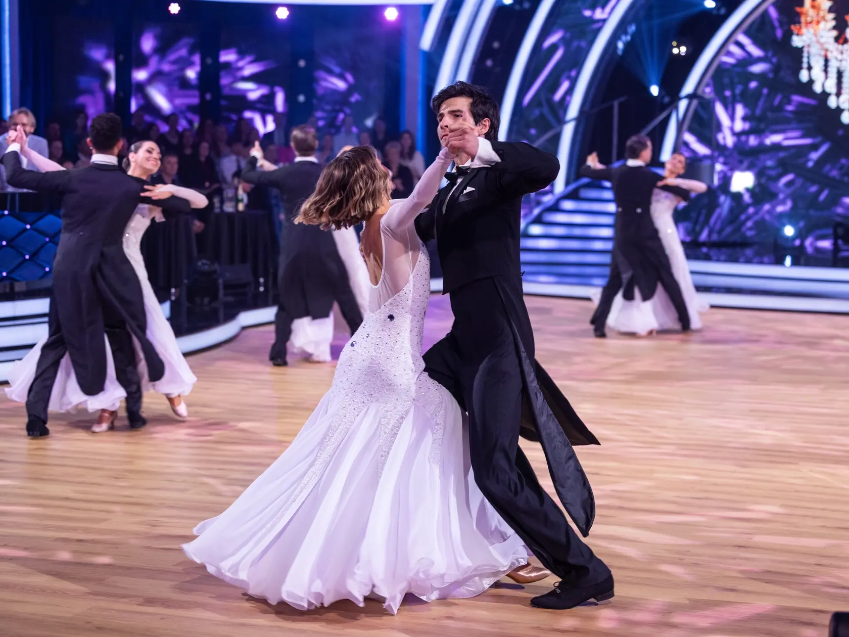 Na snímke Kristián Baran a Dominika Rošková počas šiesteho kola Let's dance 2025.