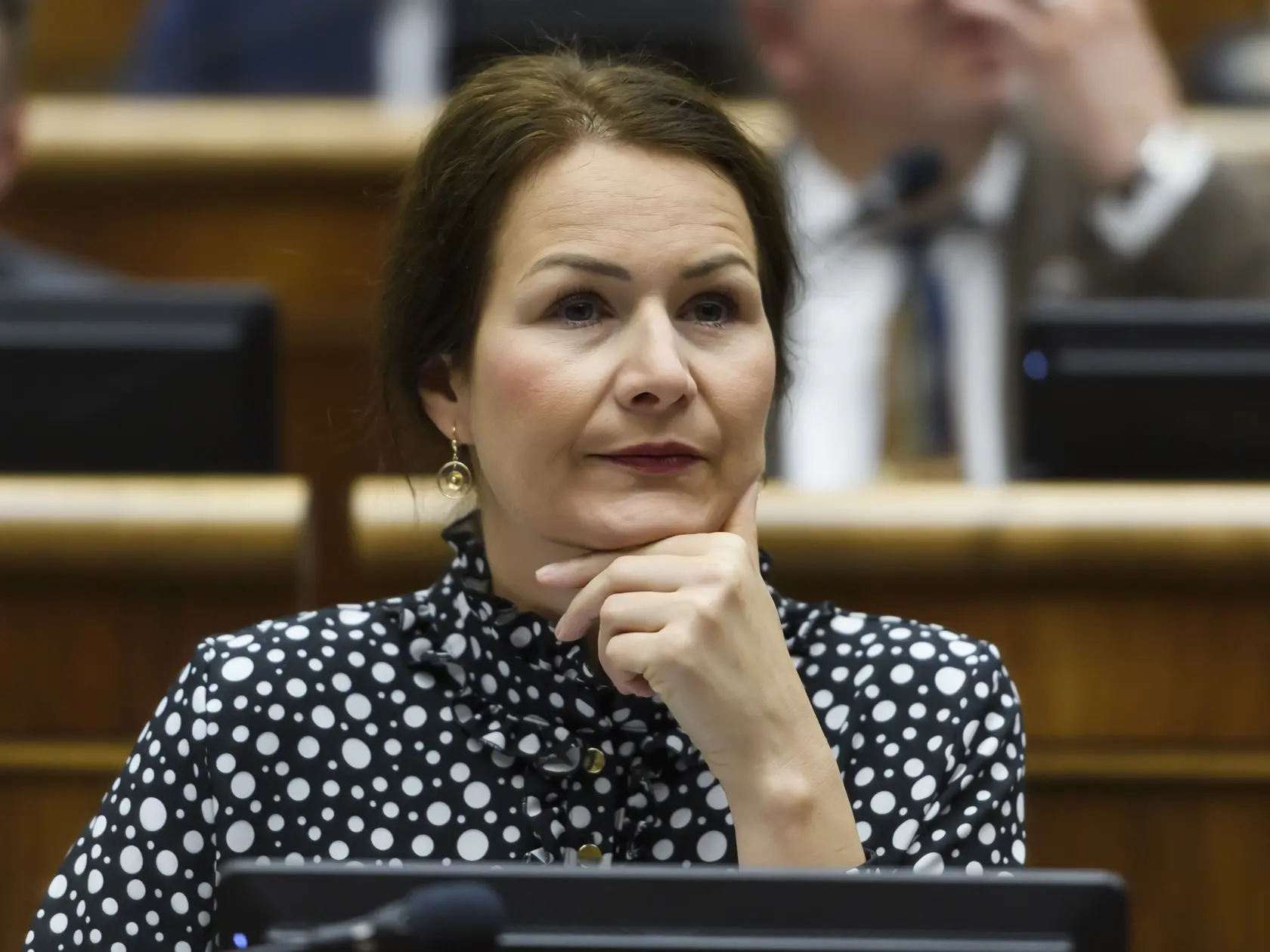 Na snímke poslankyňa NR SR Martina Holečková (KDH) počas 12. schôdze NRSR v Bratislave 16. apríla 2024. FOTO TASR - Jaroslav Novák
