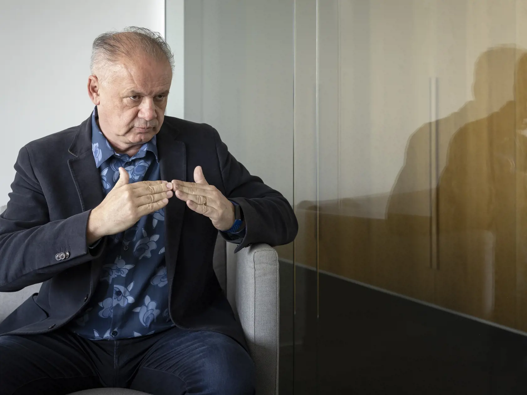 Andrej Kiska - bývalý prezident Slovenskej republiky počas rozhovoru pre denník Plus JEDEN DEŇ.