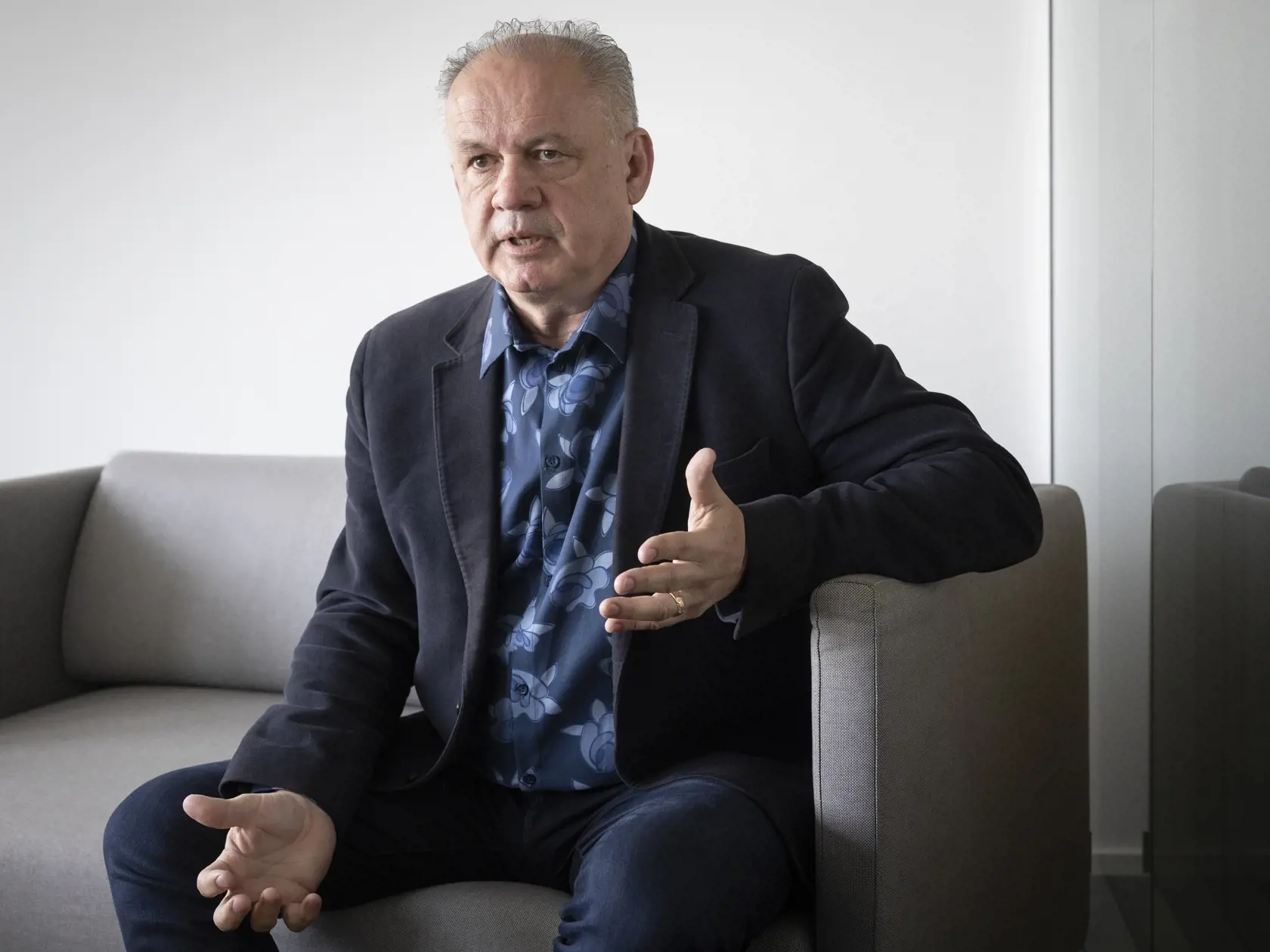Andrej Kiska - bývalý prezident Slovenskej republiky počas rozhovoru pre denník Plus JEDEN DEŇ.