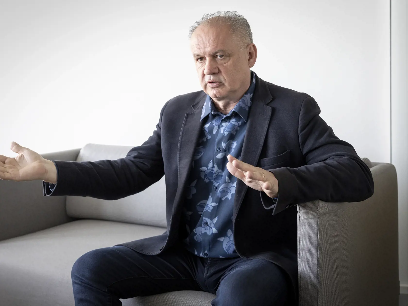 Andrej Kiska - bývalý prezident Slovenskej republiky počas rozhovoru pre denník Plus JEDEN DEŇ.