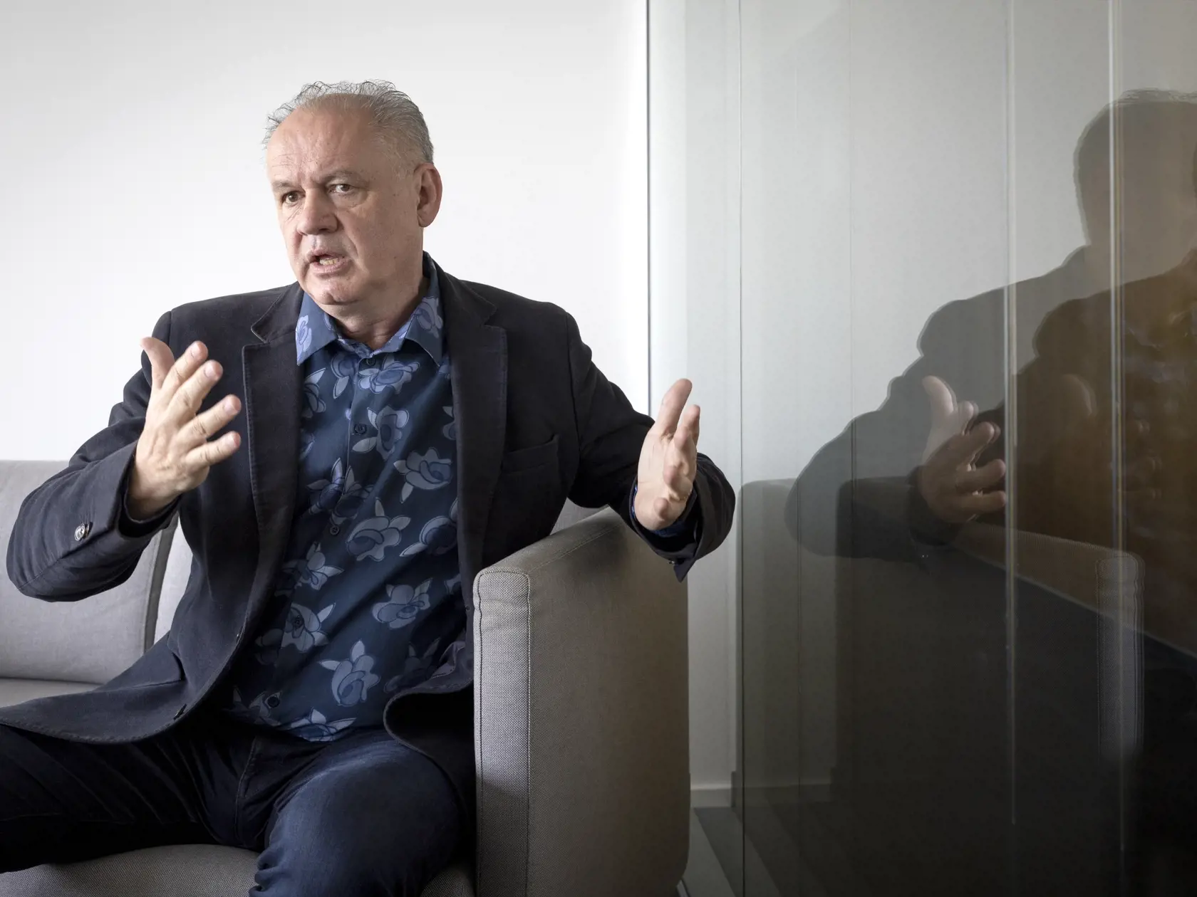 Andrej Kiska - bývalý prezident Slovenskej republiky počas rozhovoru pre denník Plus JEDEN DEŇ.