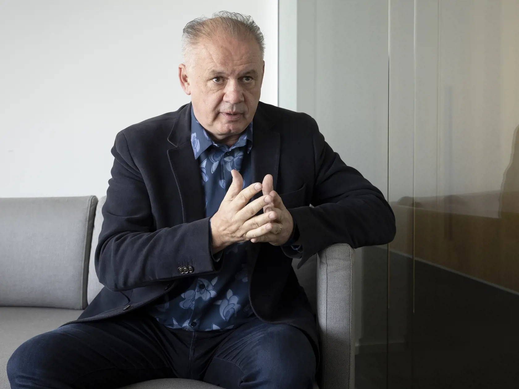 Andrej Kiska - bývalý prezident Slovenskej republiky počas rozhovoru pre denník Plus JEDEN DEŇ.
