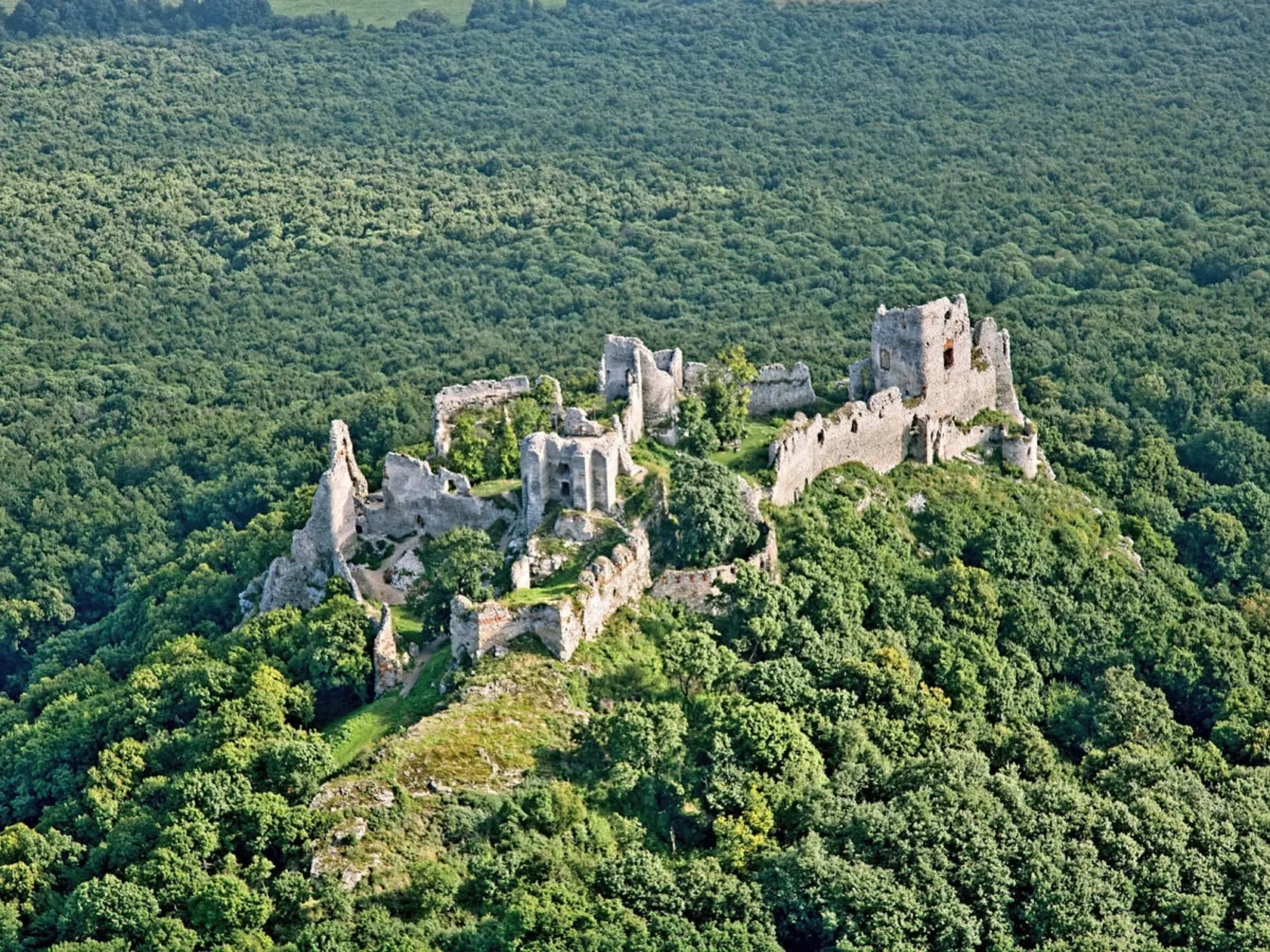 Nad obcou Jelenec v pohorí Tribeč na západe Slovenska sa vo výške 514 m vypína zrúcanina pôvodne gotického hradu Gýmeš, ktorý postavili v druhej polovici 13. storočia na mieste staršieho hradiska.  Hrad bol v minulosti strediskom jeleneckého (maďarsky gýmešského) panstva, ktoré vlastnili Forgáchovci. Hoci ho Turci dobyli a poškodili, bol obnovený a obývaný až do roku 1865. Od tohto roku pustne a dodnes sa z neho zachovalo len niekoľko hradných múrov. Traduje sa, že hradných hostí tu vítali tzv. 