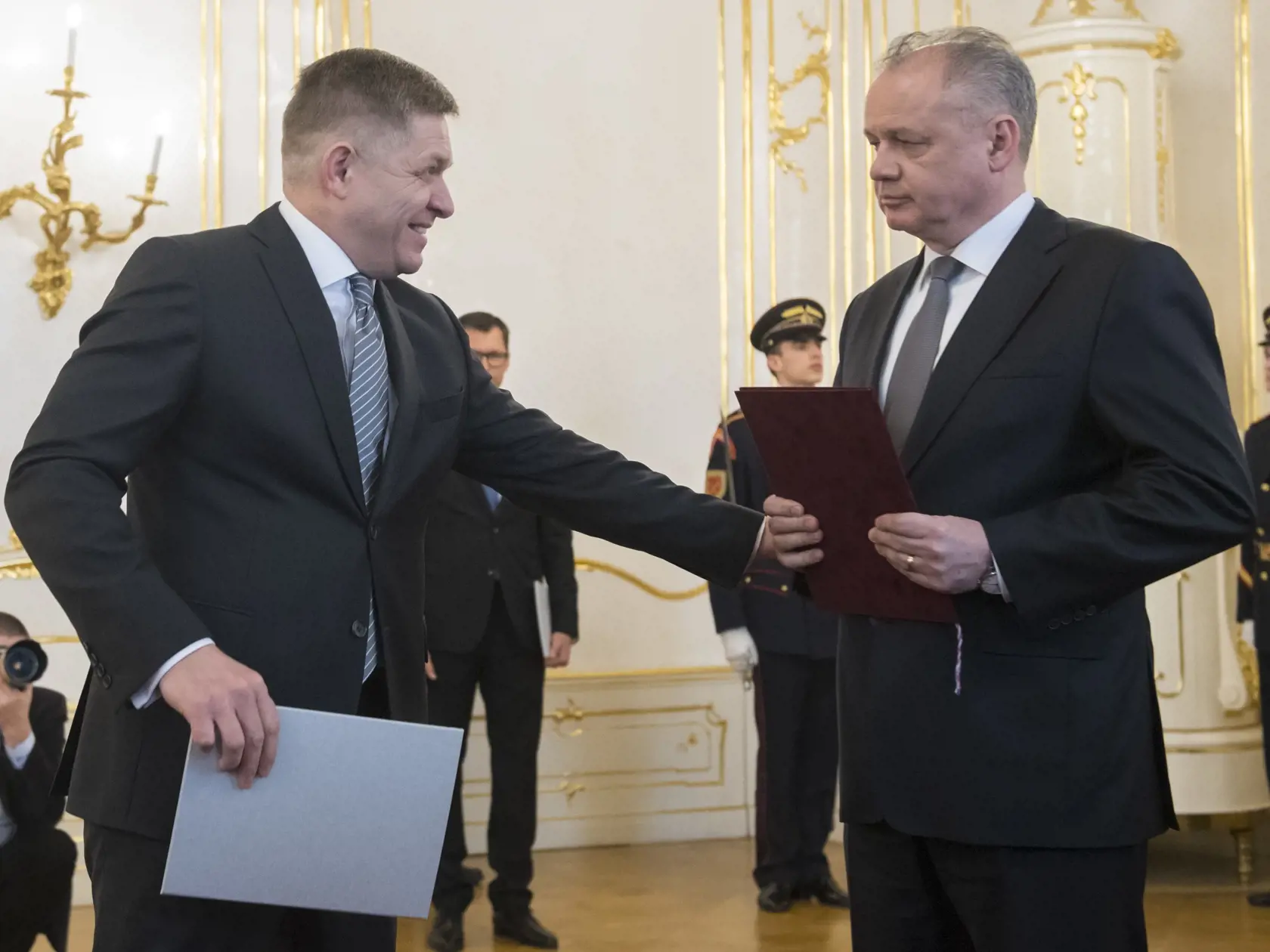 Fotka z marca 2018, kedy Robert Fico končí ako premiér.