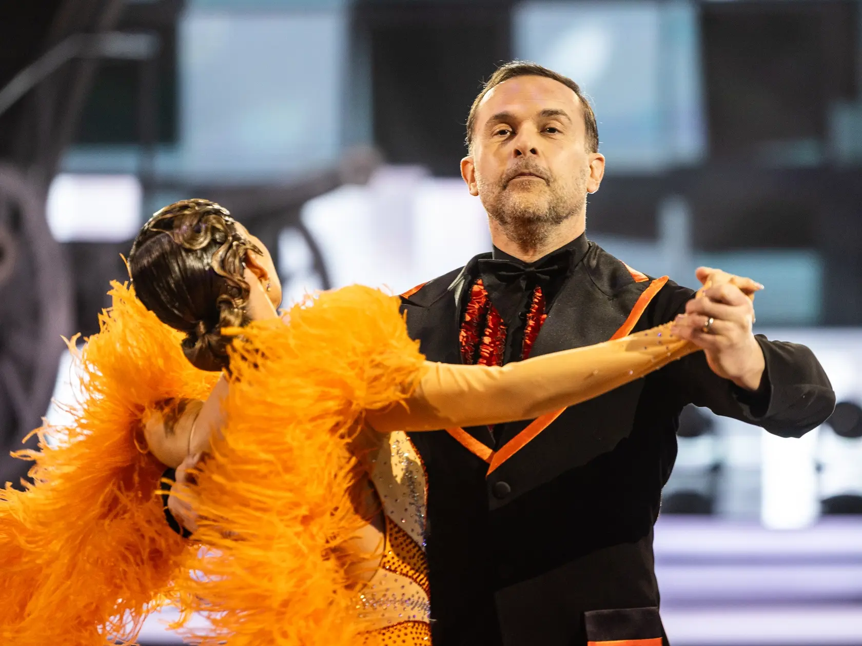 Na snímke Juraj Kemka a Natália Glosíková počas šiesteho kola Let's dance 2025.