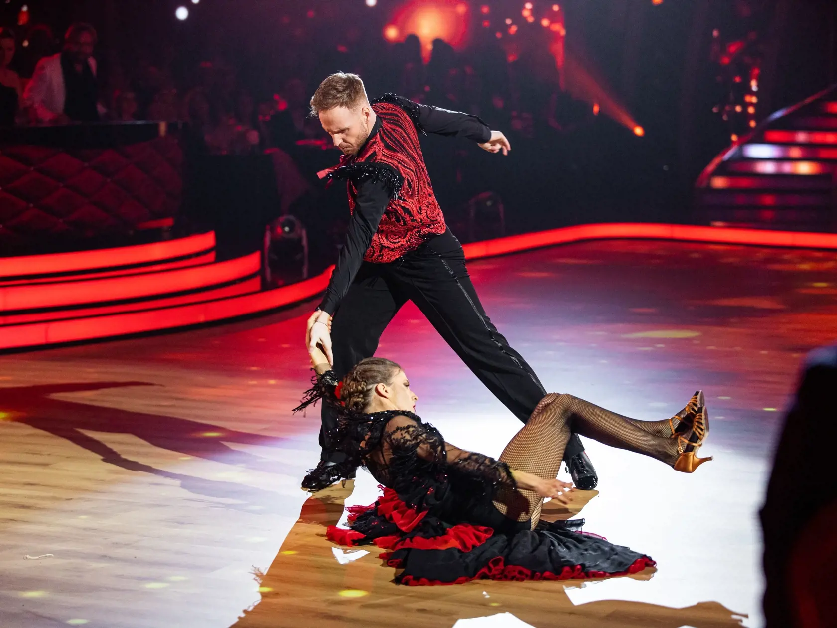 Finále tanečnej súťaže "Let's Dance 2023" v Bratislave. Na snímke Jana Kovalčíková a Vilém Šír.