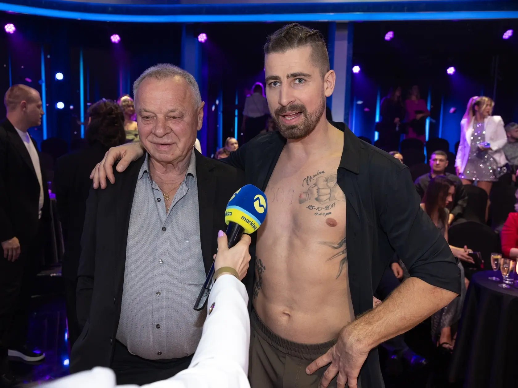 Peter Sagan a jeho otec Ľubomír Sagan počas siedmeho kola Let's dance 2025.