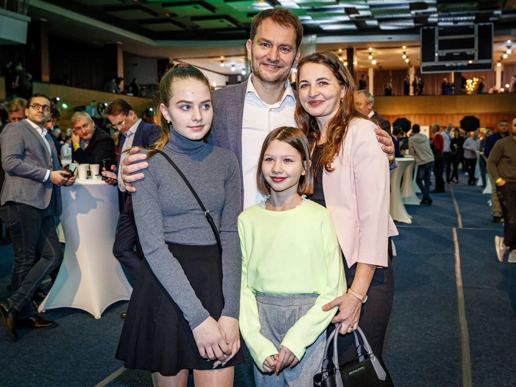 Igor Matovič c manželkou a dcérami