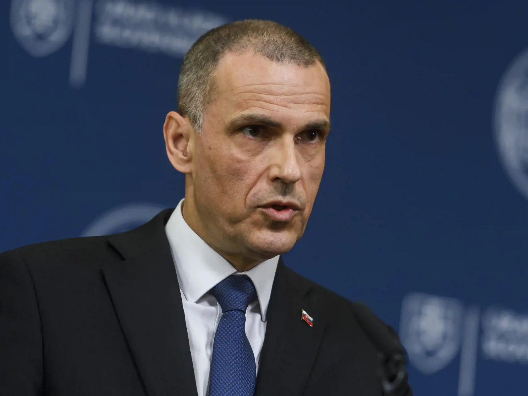 Na snímke generálny prokurátor SR Maroš Žilinka počas tlačovej konferencie po mimoriadnom zasadnutí Bezpečnostnej rady SR v Bratislave 22. mája 2024. FOTO TASR - Jaroslav Novák