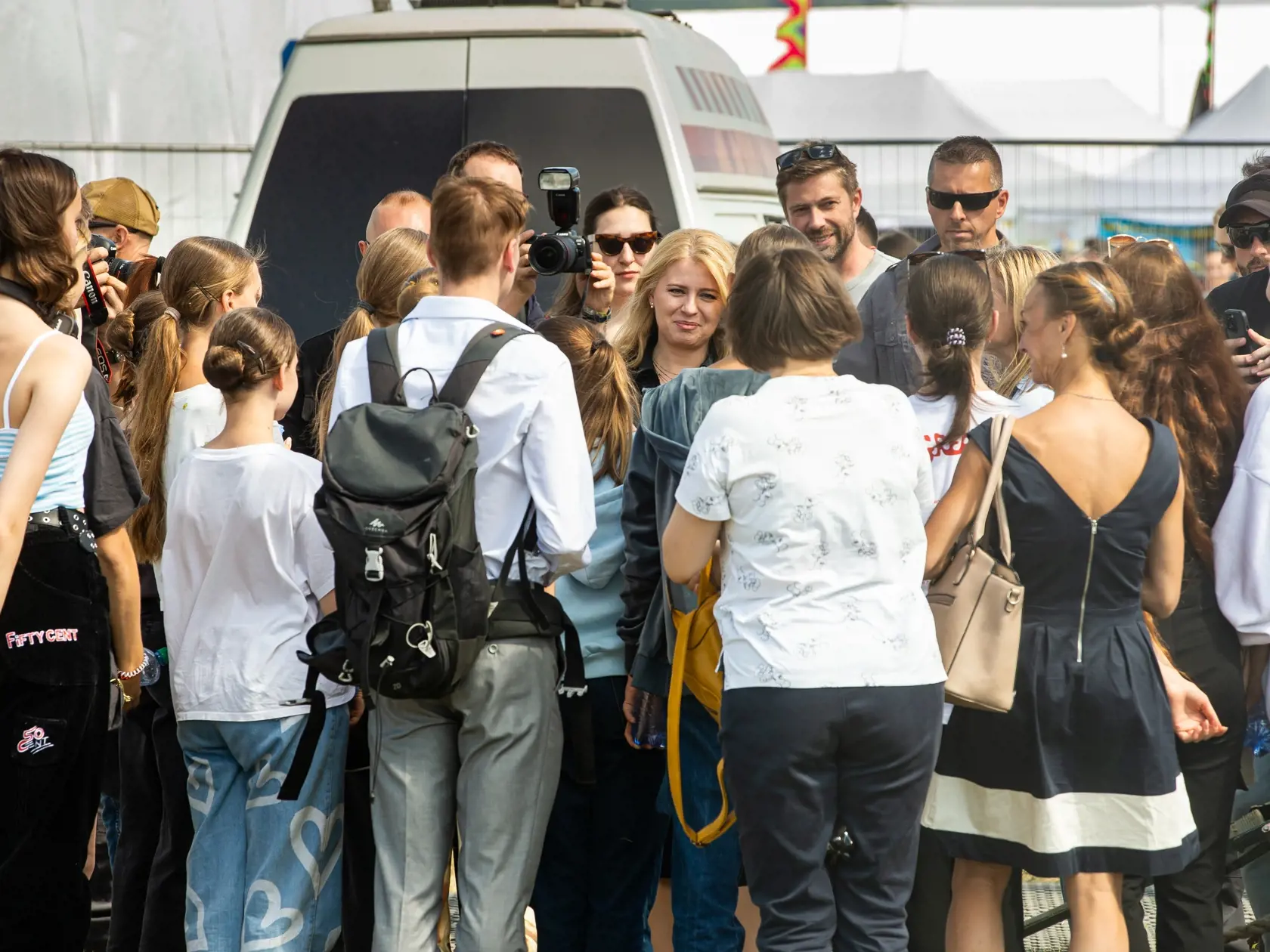 Tretí deň hudobného festivalu "POHODA 2022" na letisku v Trenčíne. Na snímke Zuzana Čaputová.