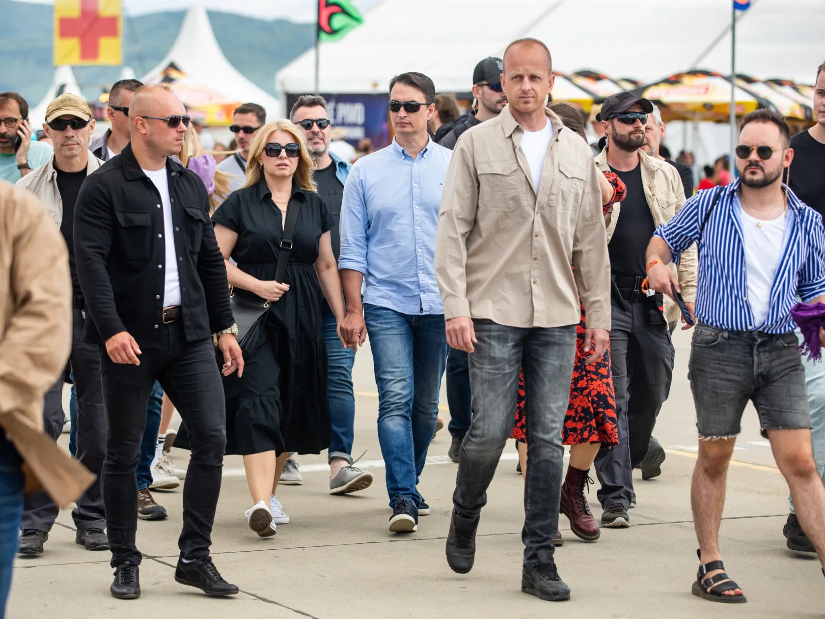 Tretí deň hudobného festivalu "POHODA 2022" na letisku v Trenčíne. Na snímke Zuzana Čaputová.