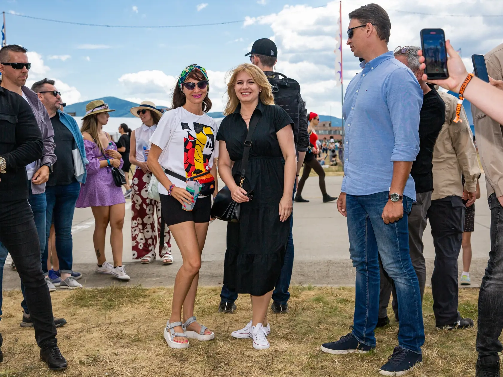 Tretí deň hudobného festivalu "POHODA 2022" na letisku v Trenčíne. Na snímke Zuzana Čaputová.