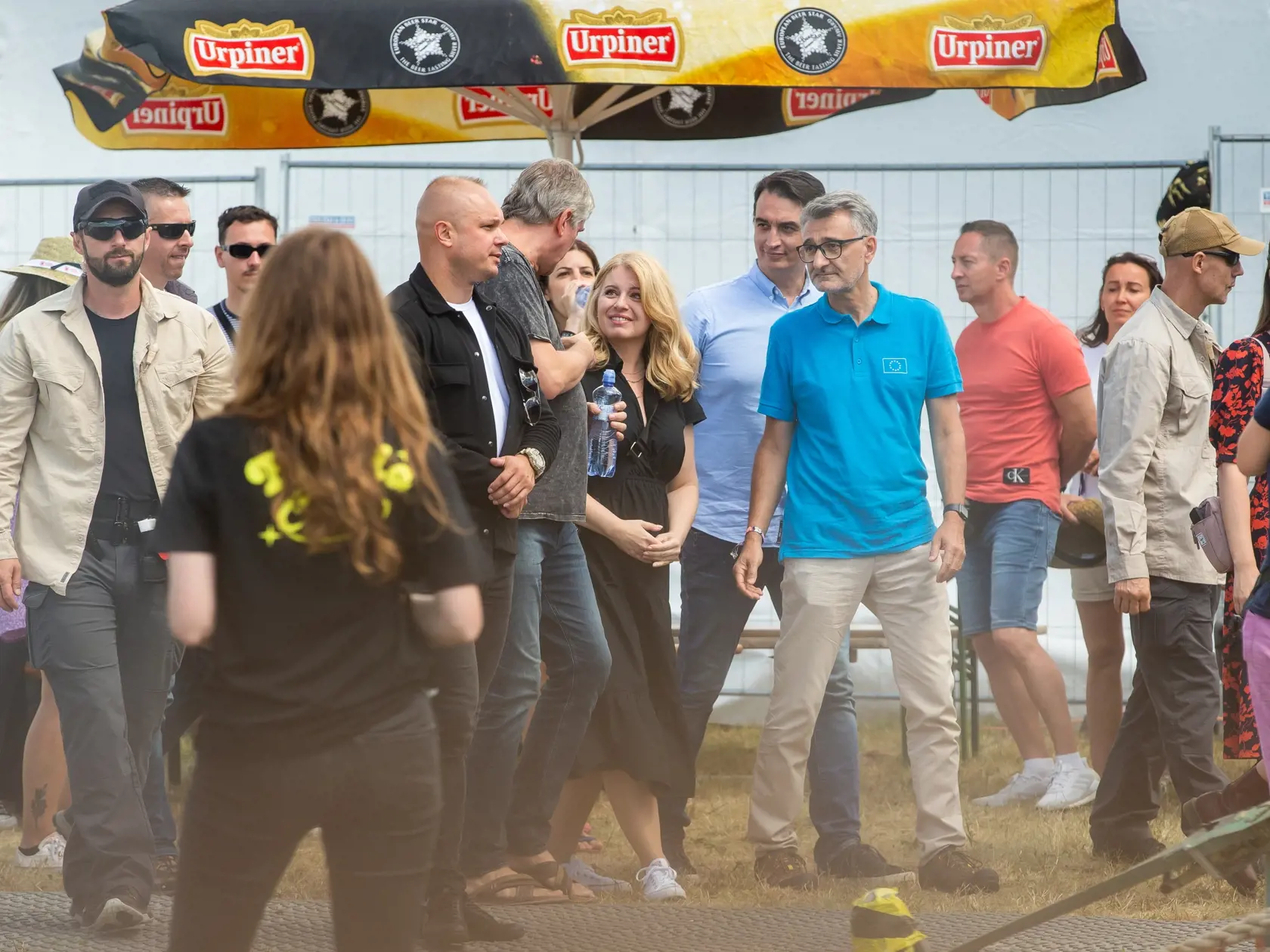 Tretí deň hudobného festivalu "POHODA 2022" na letisku v Trenčíne. Na snímke Zuzana Čaputová.