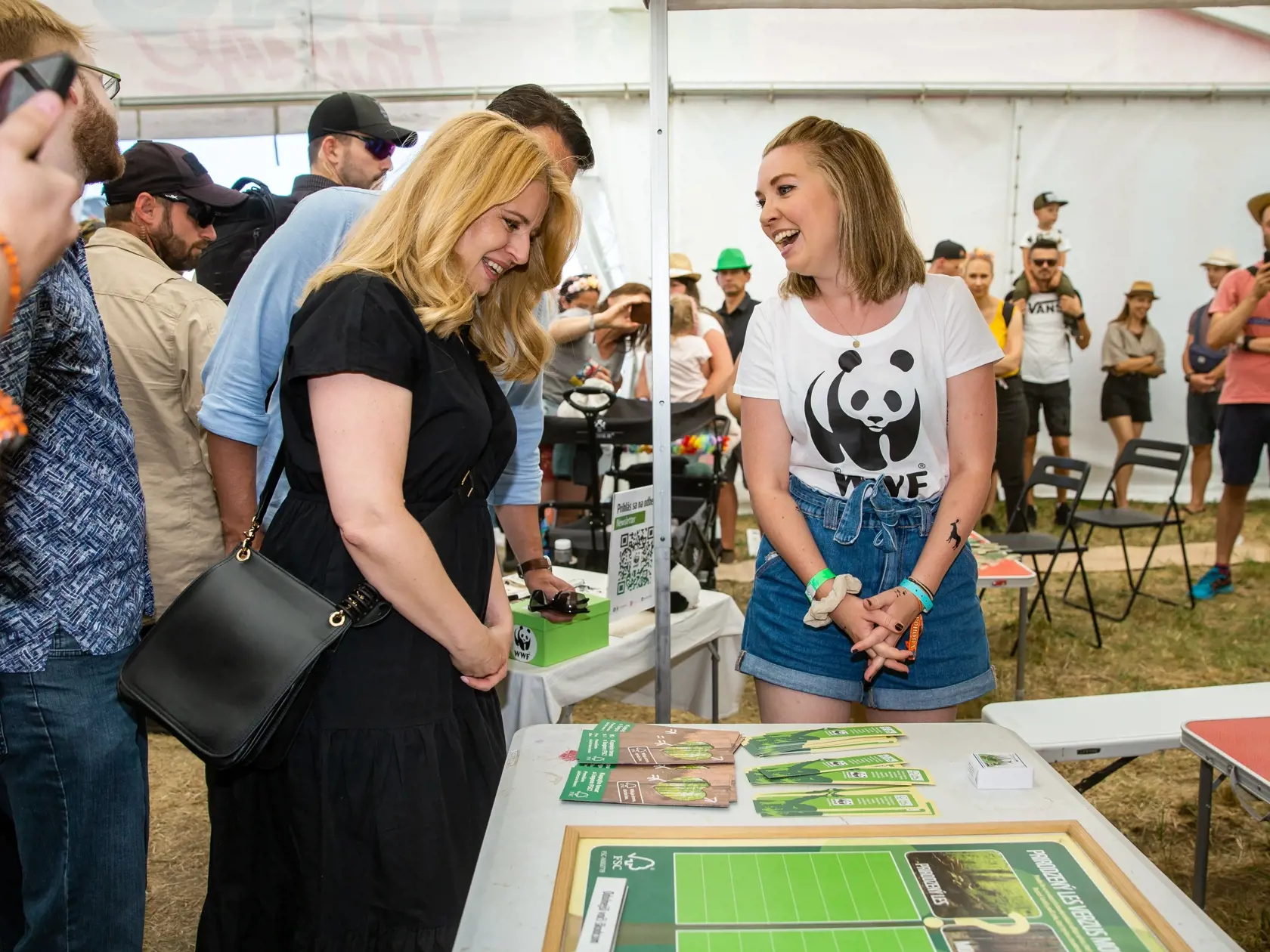 Tretí deň hudobného festivalu "POHODA 2022" na letisku v Trenčíne. Na snímke Zuzana Čaputová.