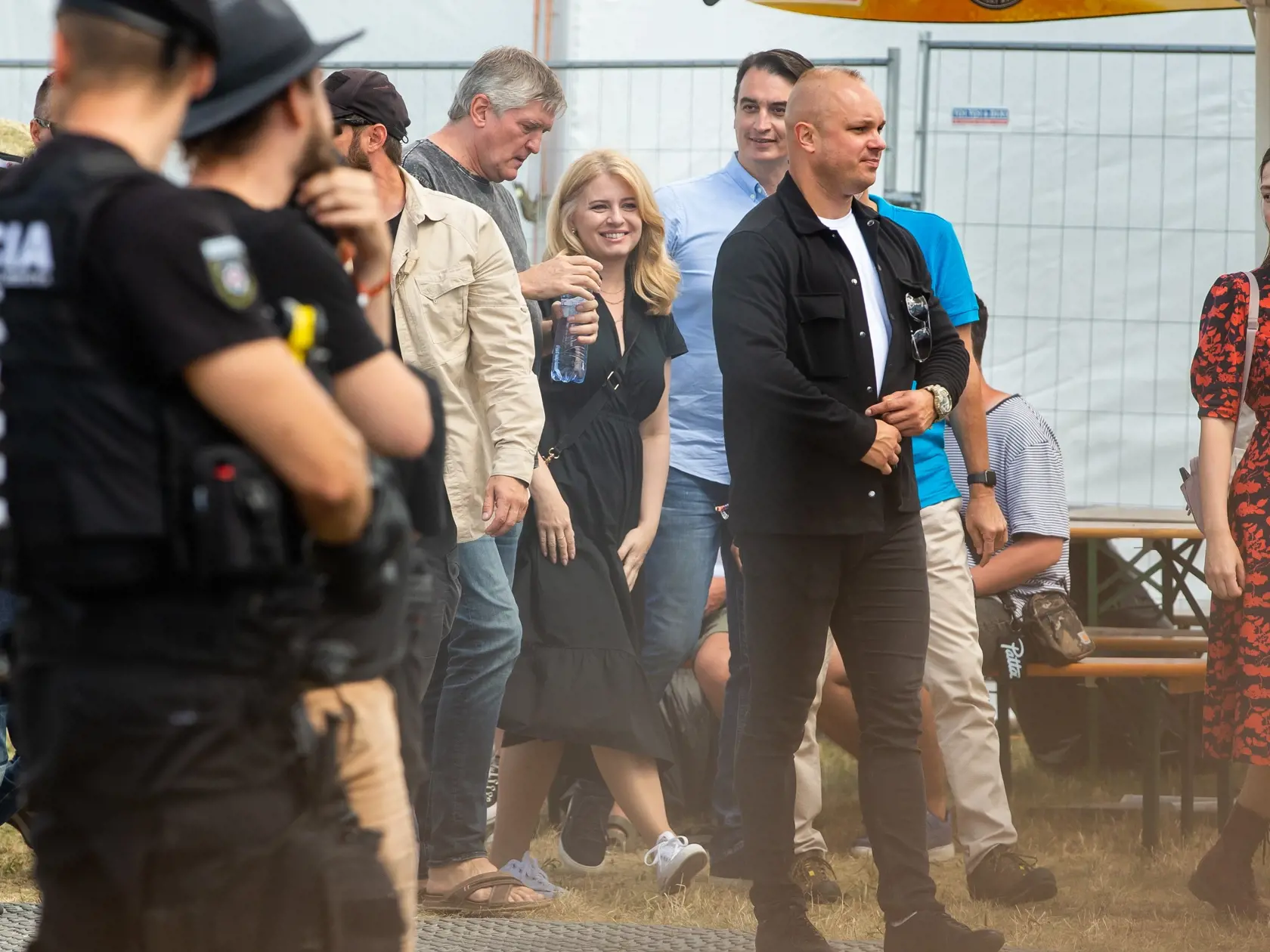 Tretí deň hudobného festivalu "POHODA 2022" na letisku v Trenčíne. Na snímke Zuzana Čaputová.
