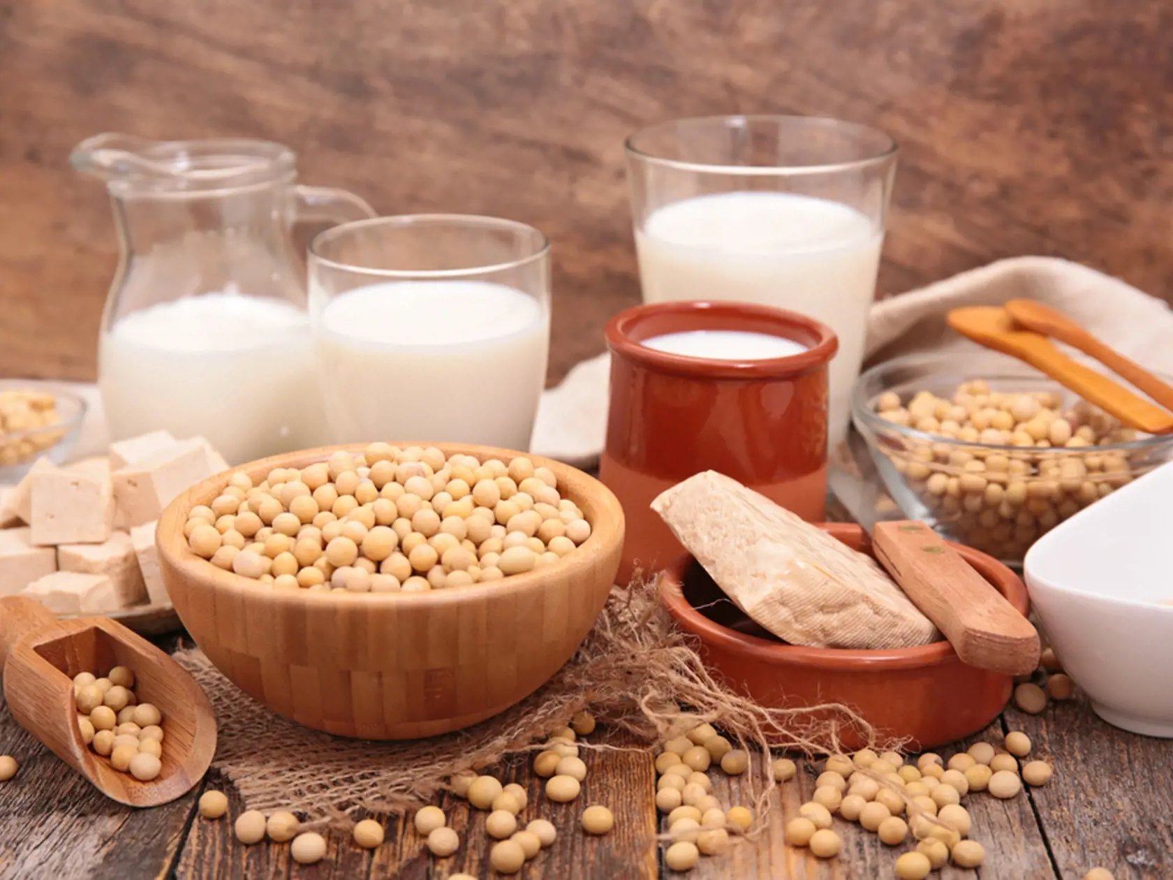 5. Sója
Výrobky z nie geneticky modifikovaných sójových bôbov, napríklad sójové mlieko či tofu, sú bohaté na lecitín, cholín a vitamín B1.