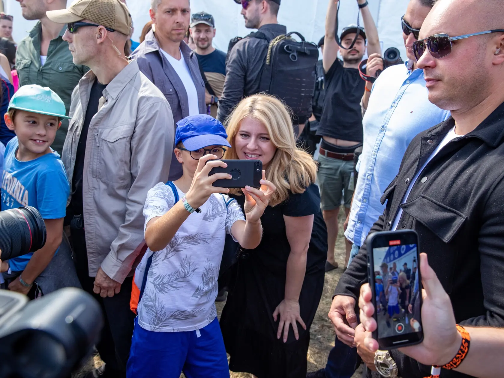 Prezidentka na festival Pohoda. 