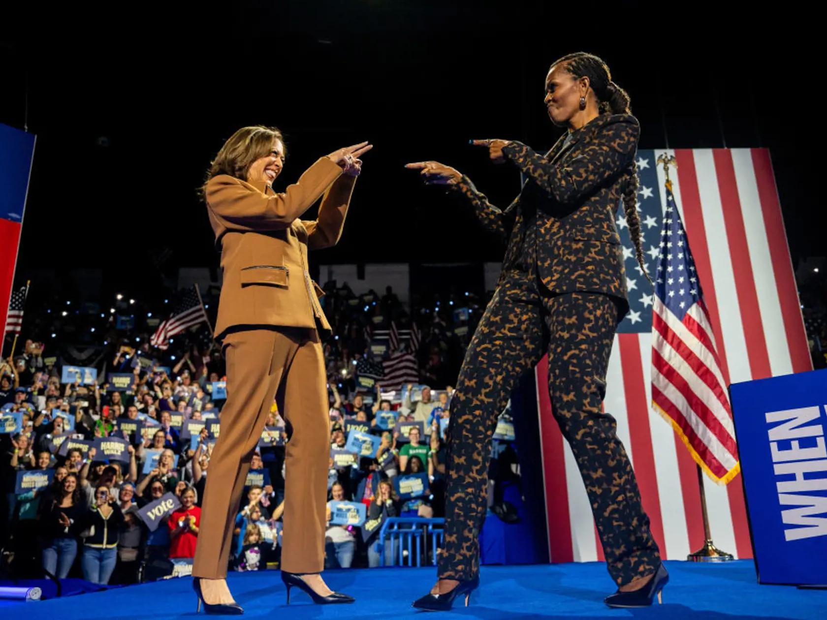 Michelle Obama podporovala vo voľbách Kamalu Harris.