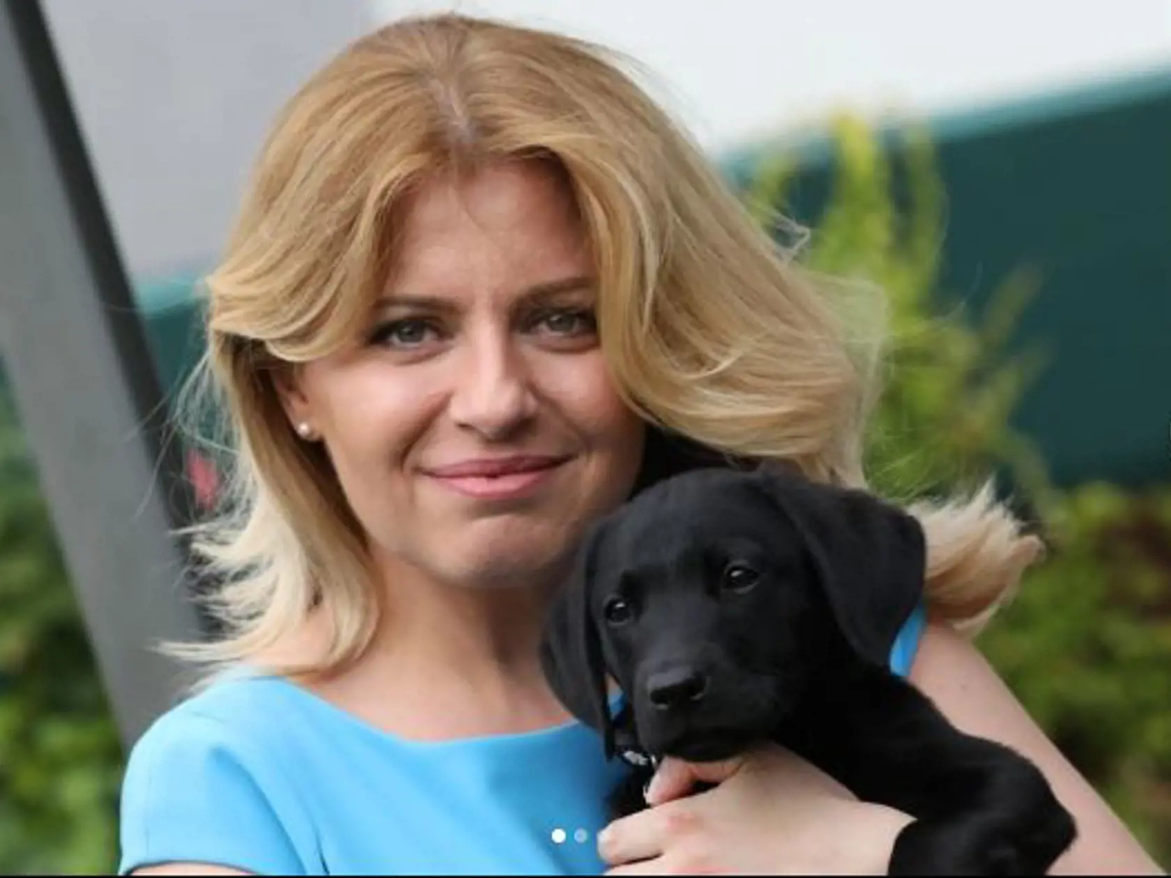 Zuzana Čaputová s novým ochráncom rodiny.