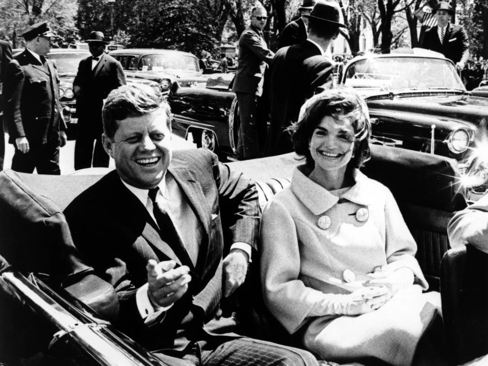 Prezident USA, John Fitzgerald Kennedy so svojou manželkou Jacqueline Kennedy.