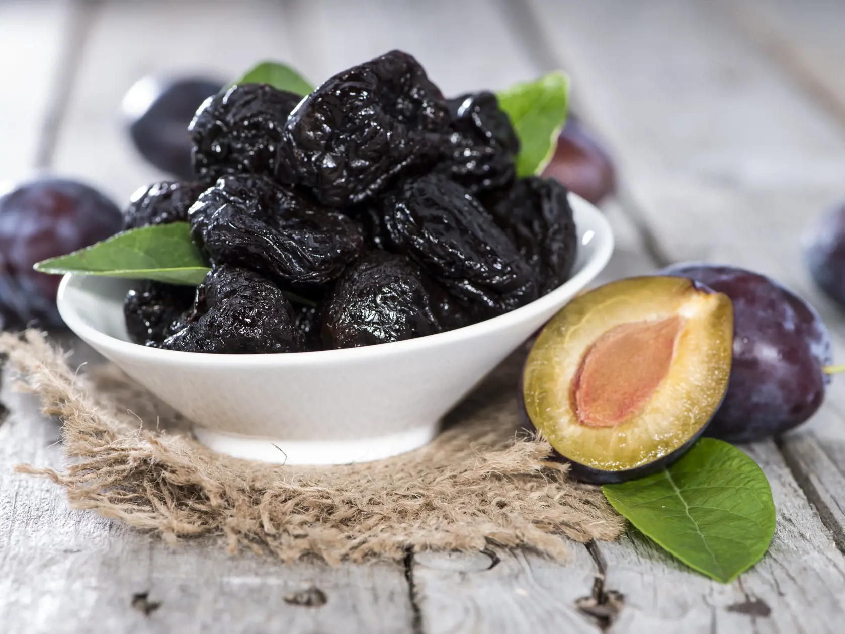 Heap,Of,Fresh,Dried,Plums