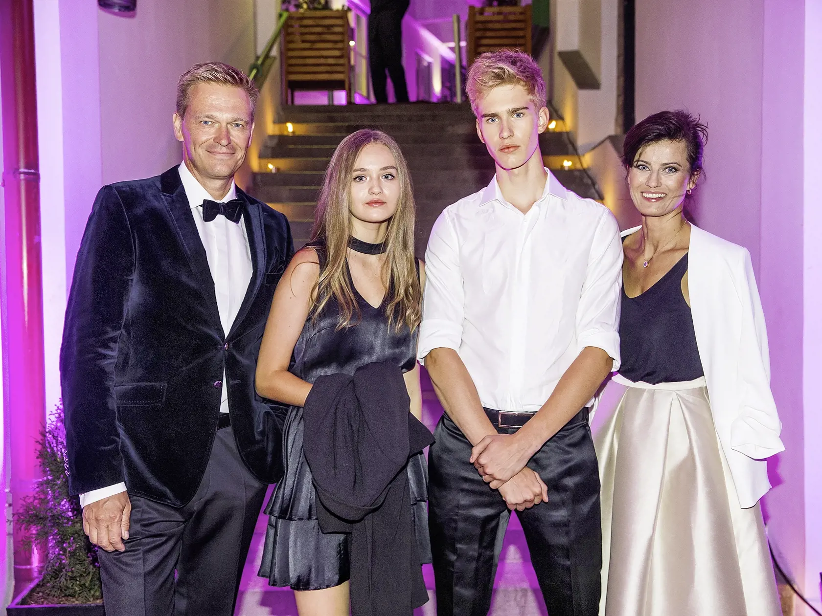 Na súťaži Elite Model Look v roku 2018 s dcérou Emmou, synom Edamom a exmanželkou Michaelou. Majú spolu korektný vzťah.