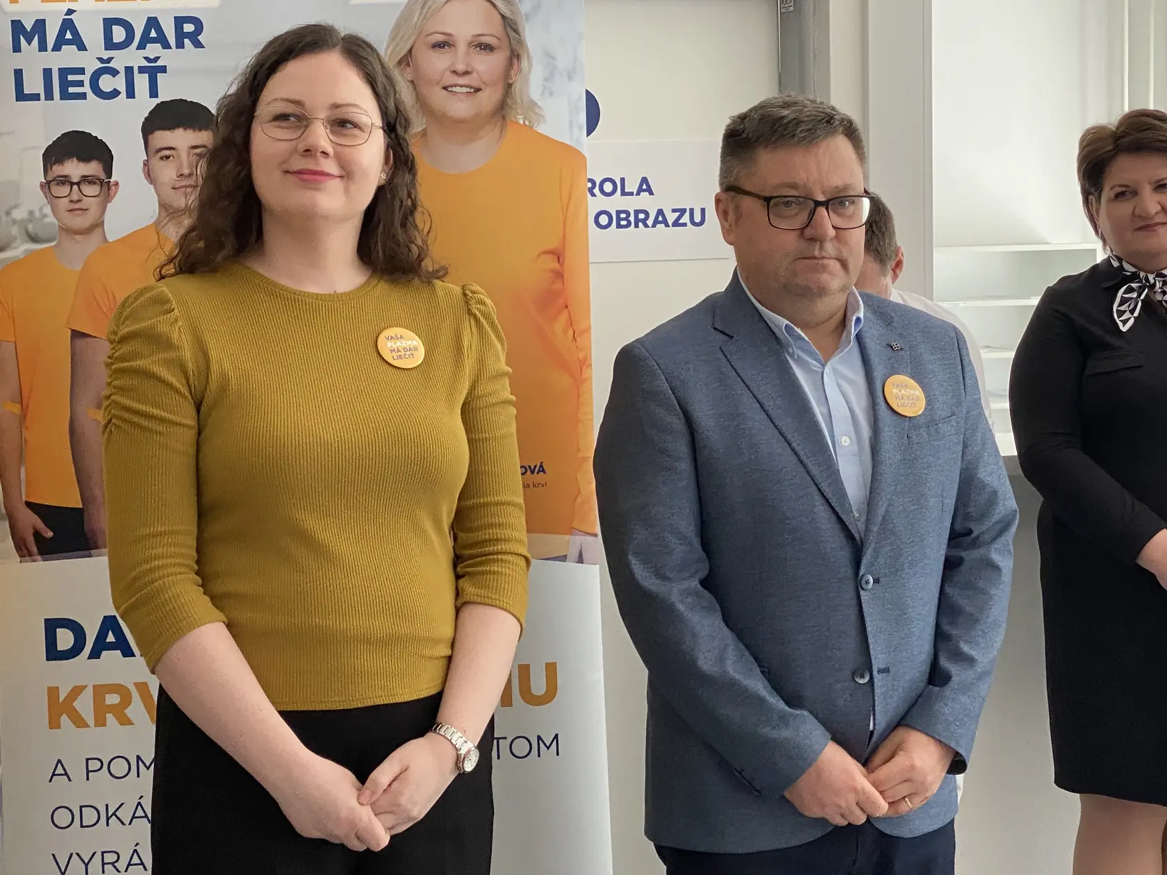 Lekárka internistka Lucia Kupová a jej pacient Ján. 