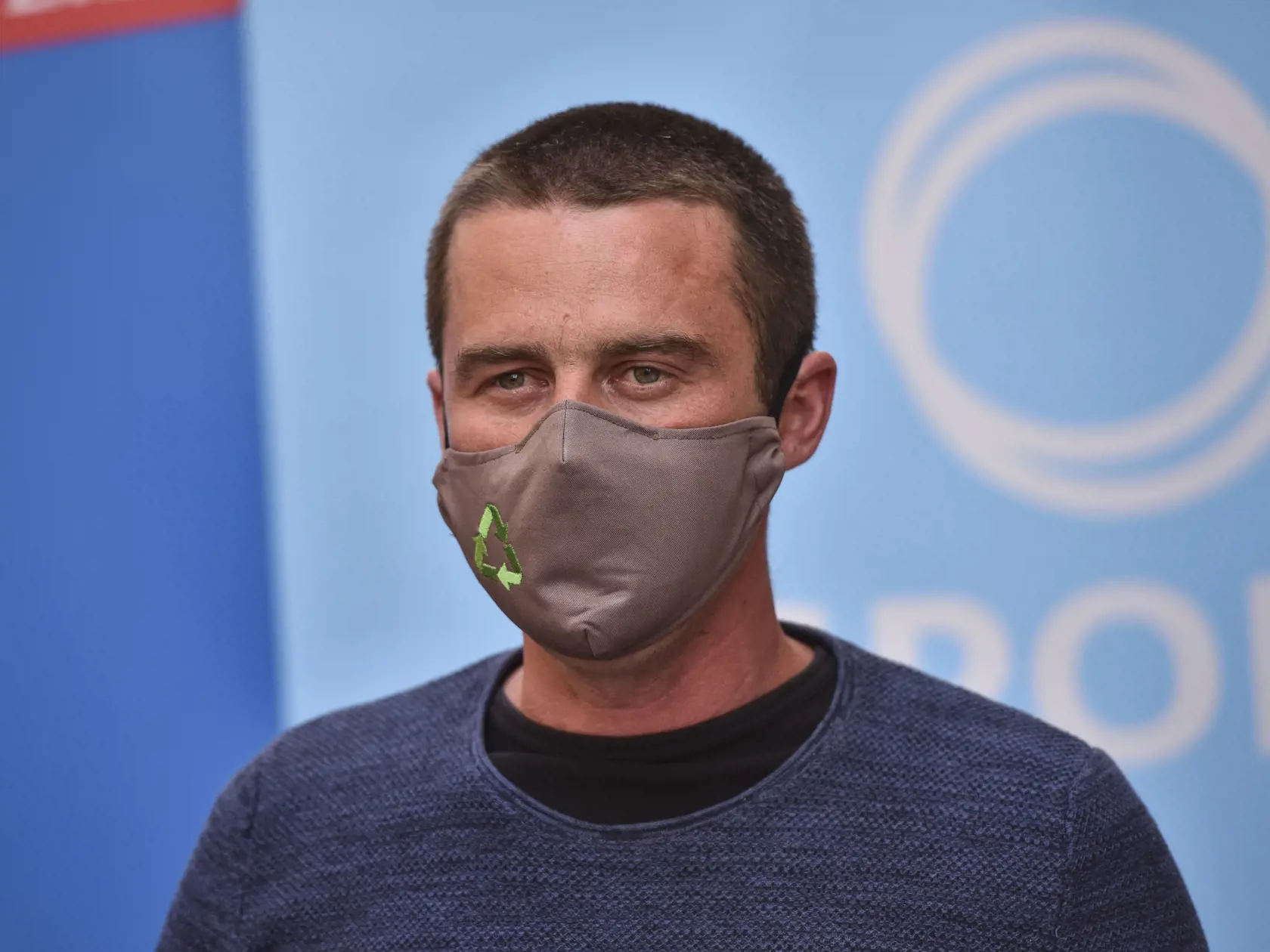 Na snímke novozvolený podpredseda mimoparlamentnej politickej stranu SPOLU - občianska demokracia Erik Baláž počas tlačovej konferencie v Bratislave 25. apríla 2020. FOTO TASR - Pavol Zachar