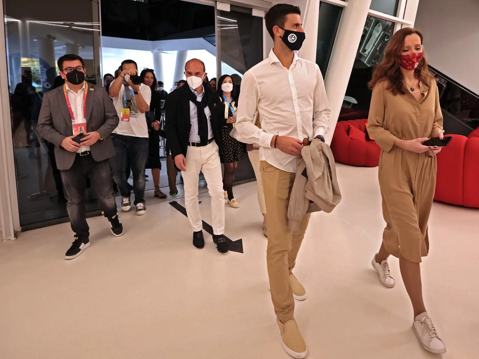 Novak Djokovič s manželkou Jelenou a deťmi si užili EXPO Dubaj 2022.