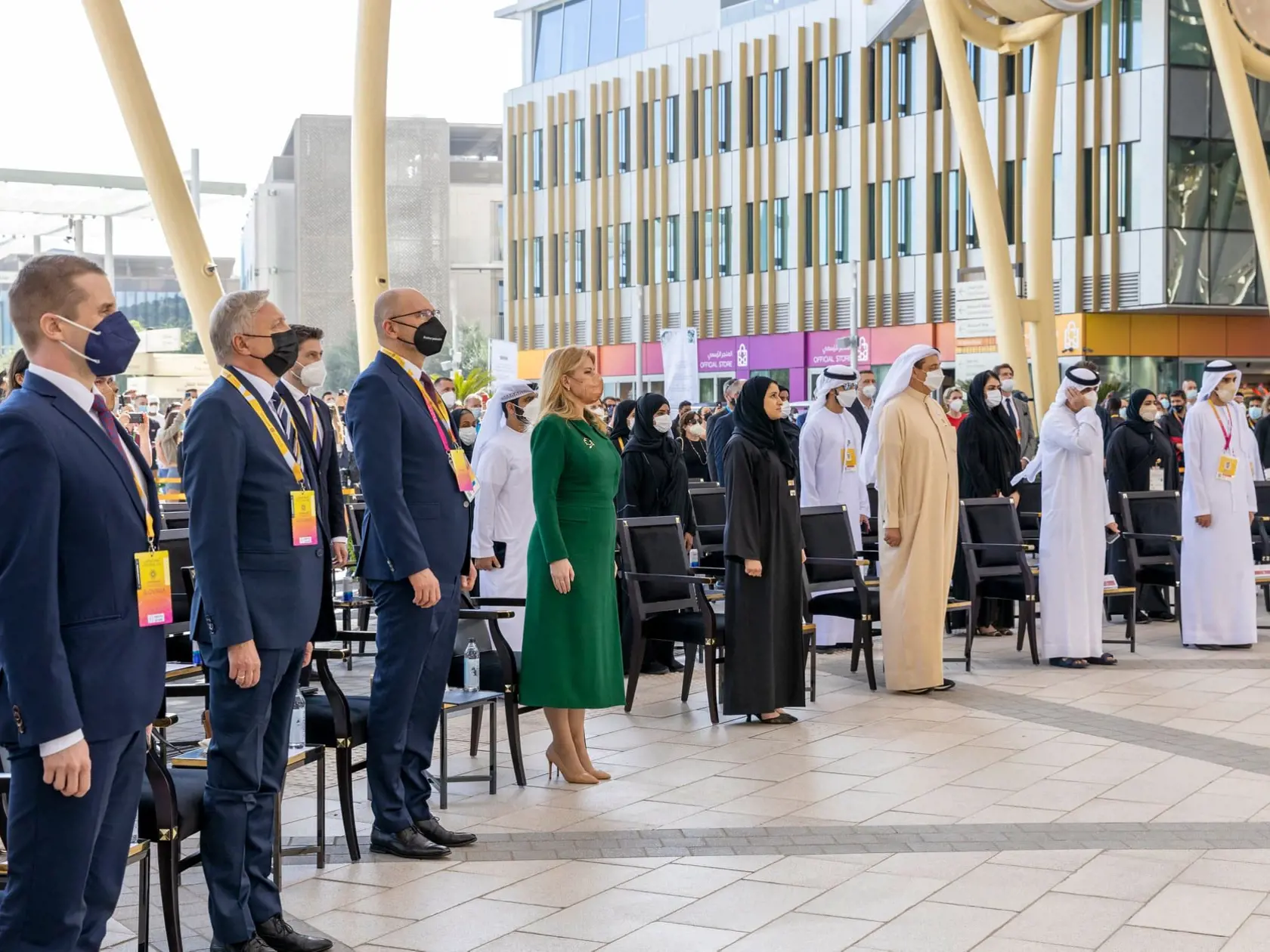Divákov Národného slovenského dňa v Dubaji očaril svojím tanečným a speváckym vystúpením aj folklórny súbor SĽUK.