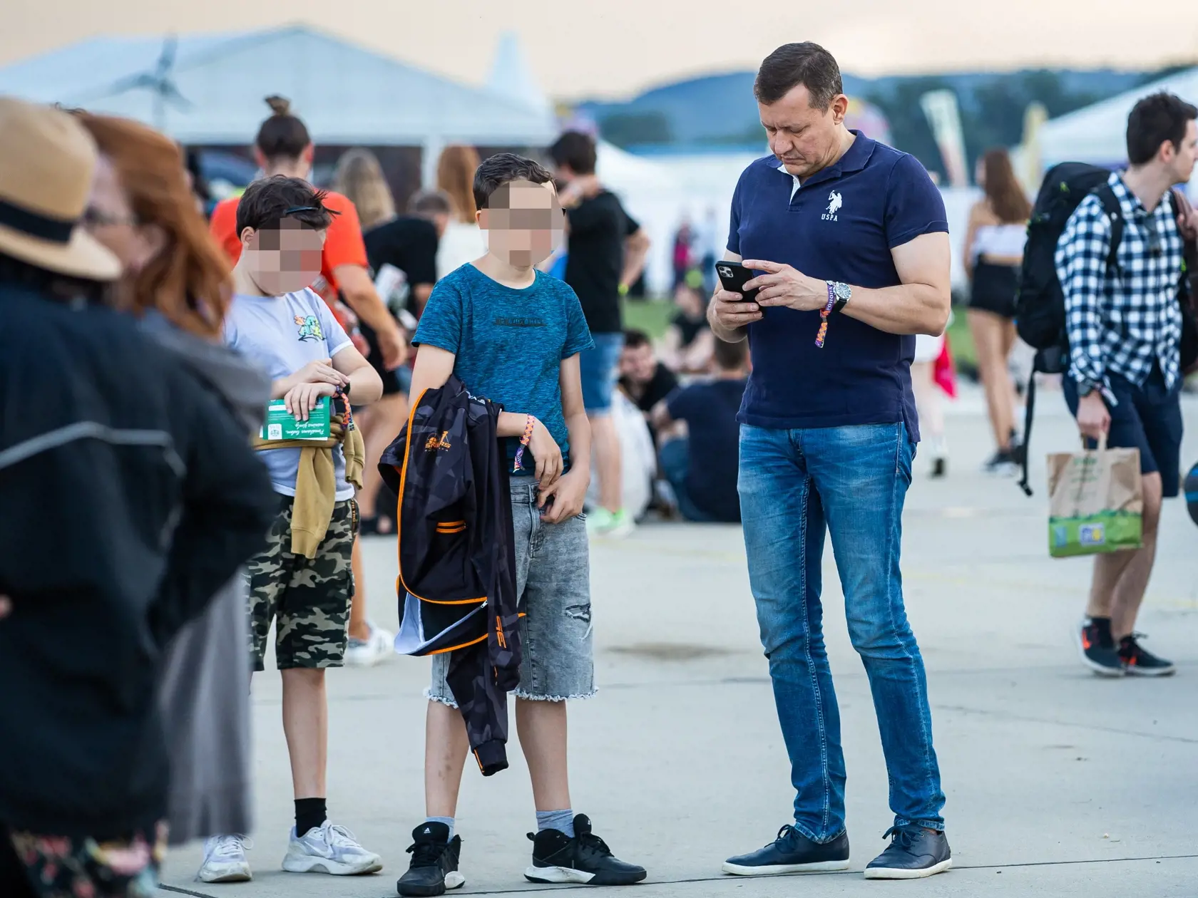 Prvý deň hudobného festivalu "POHODA 2022" na letisku v Trenčíne. Na snímke Daniel Lipšic.