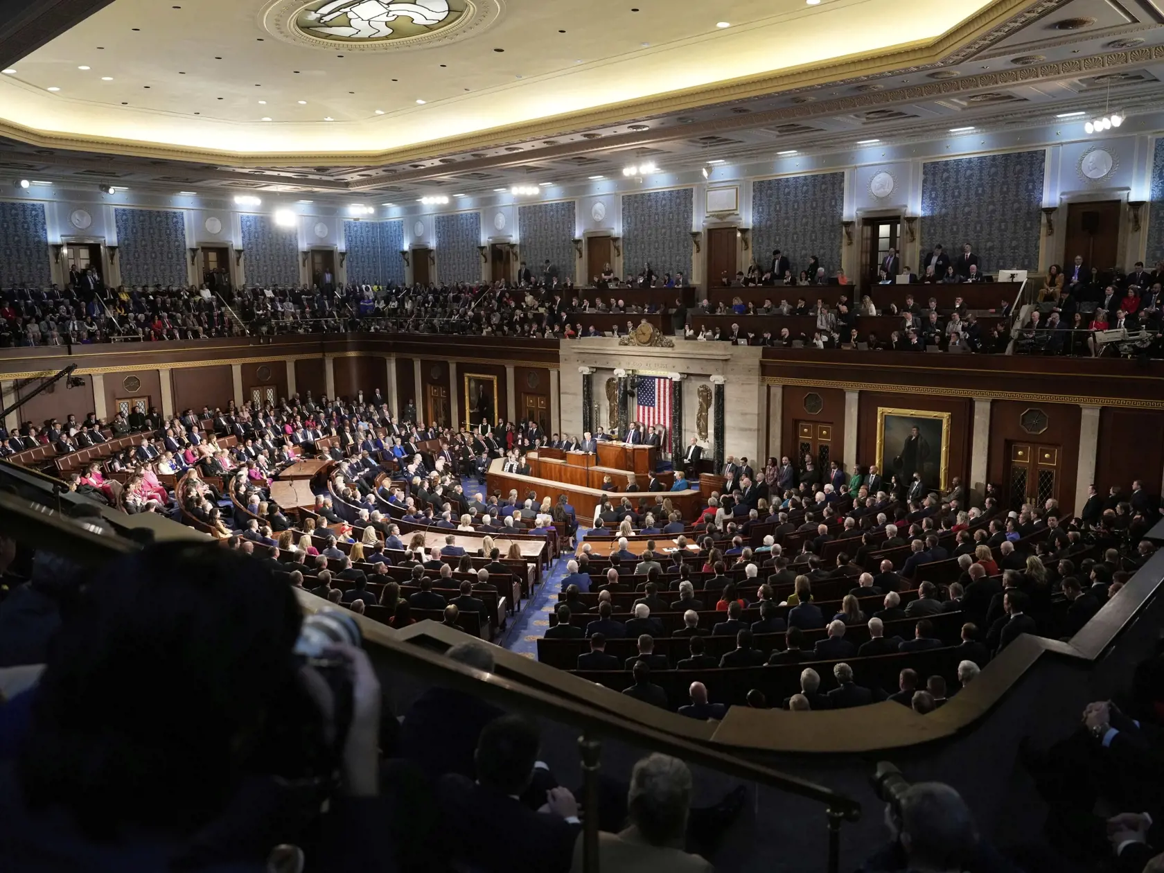 WA 6 Washington - Americký prezident Donald Trump vystupuje s príhovorom na pôde amerického Kongresu vo Washingtone v utorok 4. marca 2025. FOTO TASR/AP  

President Donald Trump addresses a joint session of Congress at the Capitol in Washington, Tuesday, March 4, 2025. (AP Photo/Ben Curtis)