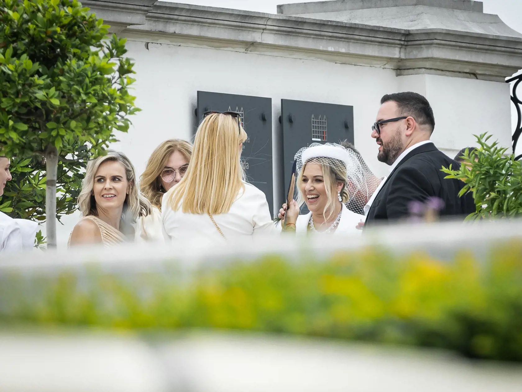 Krst dcéry Dominiky Navara Cibulkovej a Michala Navaru Niny v bratislavskom Dóme svätého Martina. Na snímke Dominika Cibulková a Andrej Kusalík.