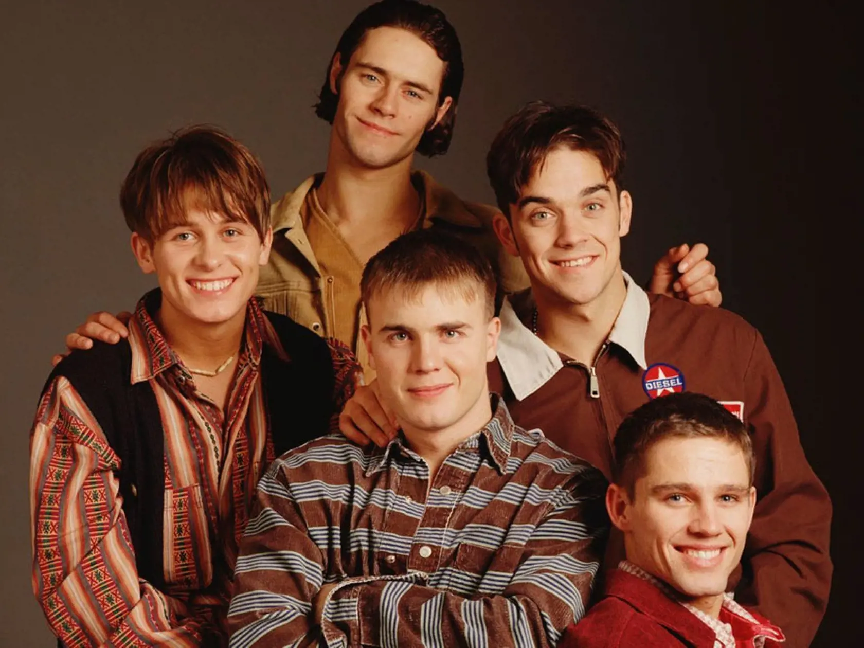 Kapela Take That v čase svojej najväčšej slávy v 90. rokoch.
