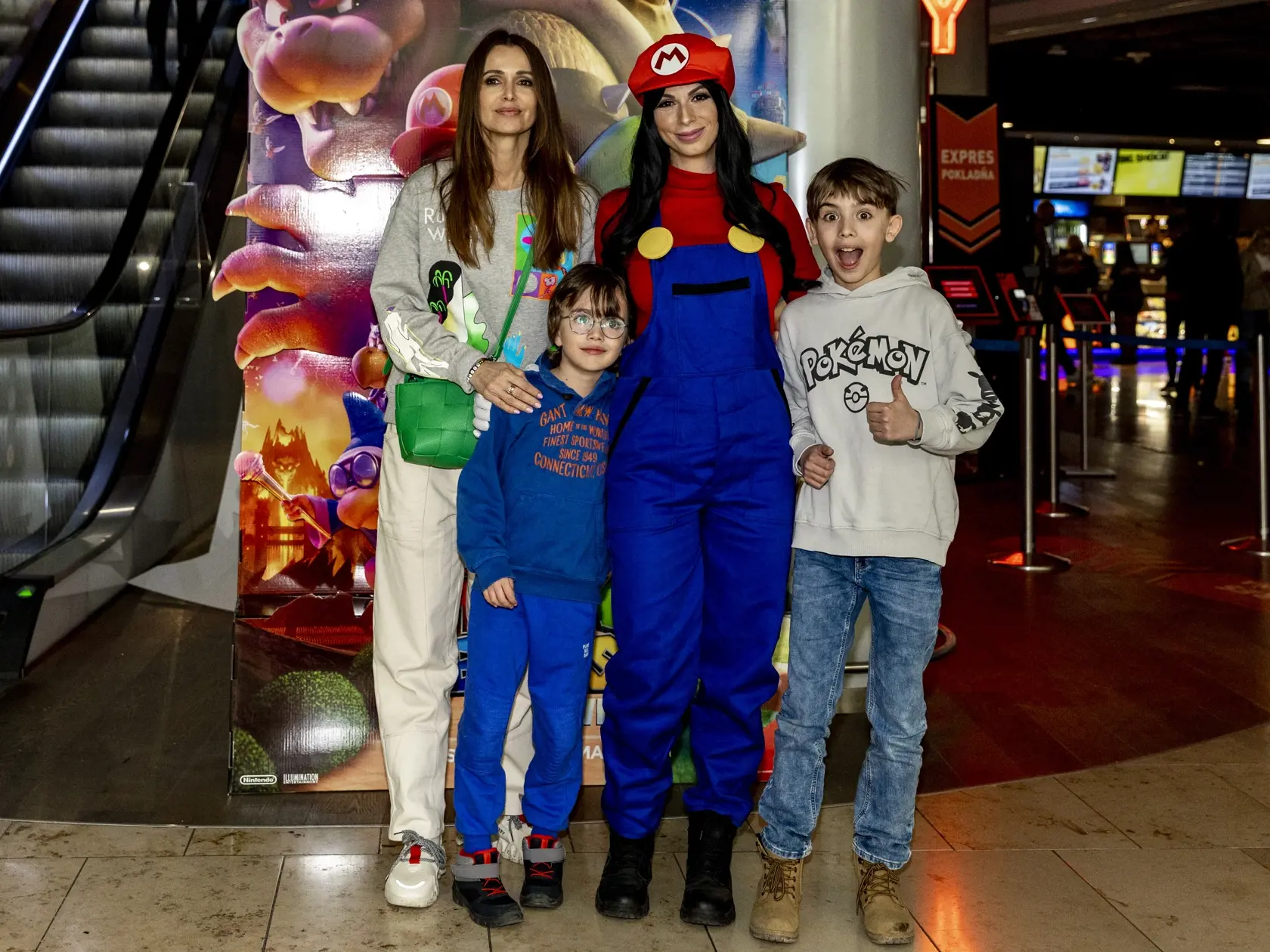 Na snímke je Lenka Šóošová na premiére filmu The Super Mario. 