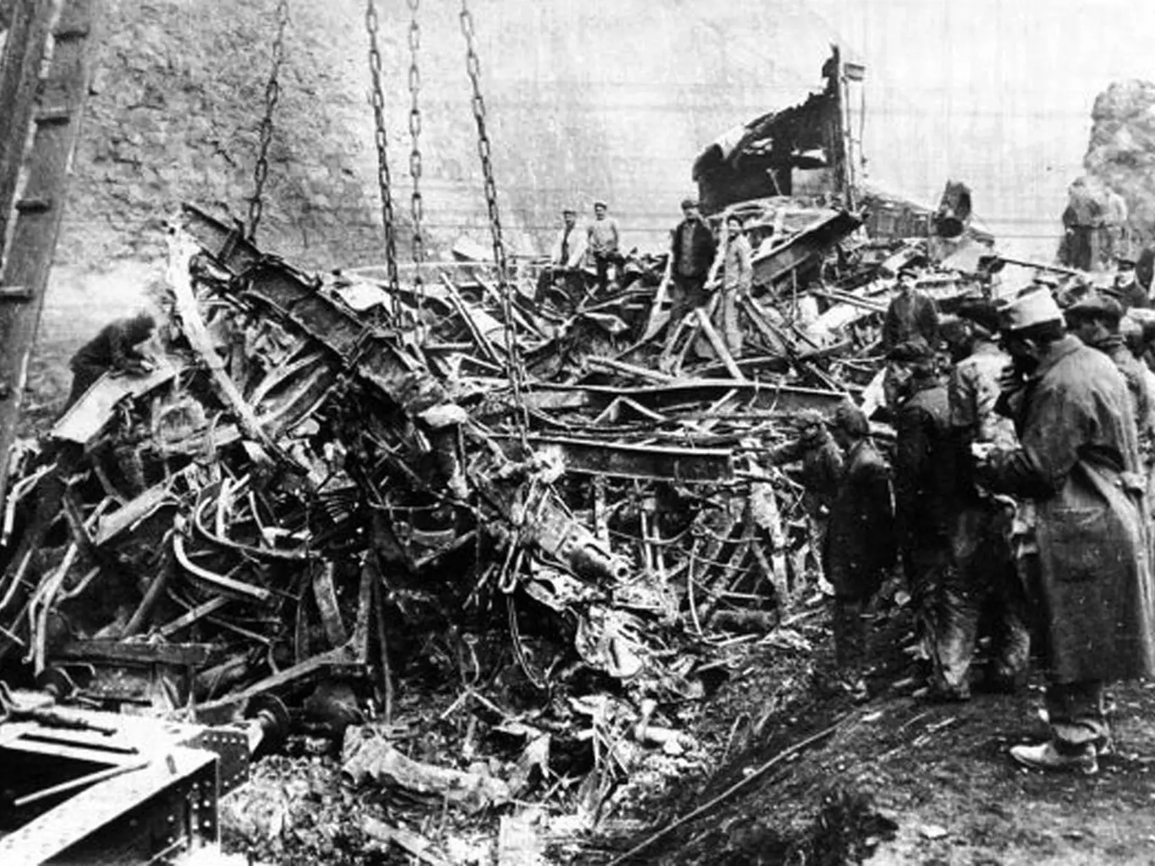 Takto skončil v decembri 1917 vlak, ktorý viezol