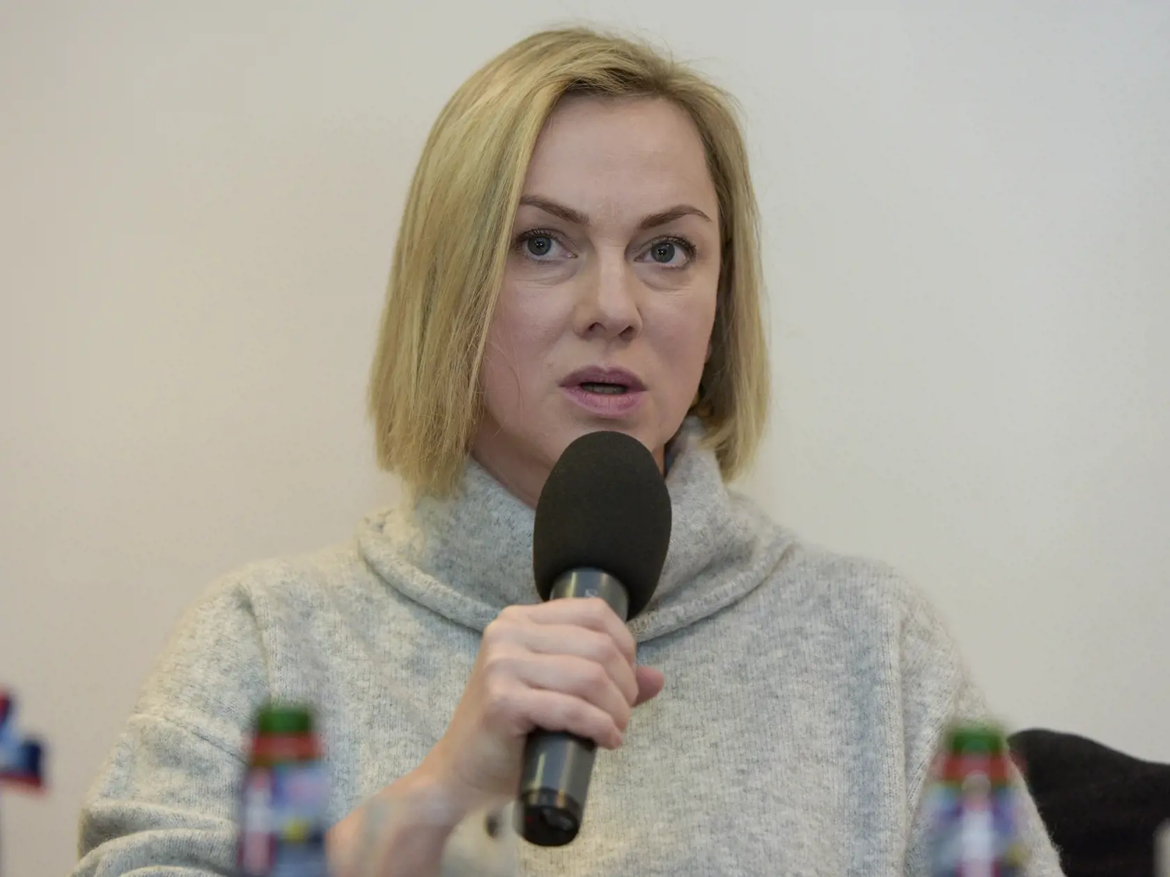 Na snímke herečka Monika Hilmerová počas tlačovej konferencie Slovenského národného divadla (SND) k premiére hry Koncert na želanie v réžii Kamily Polívkovej 9. februára 2023 v Bratislave. FOTO TASR - Pavol Zachar