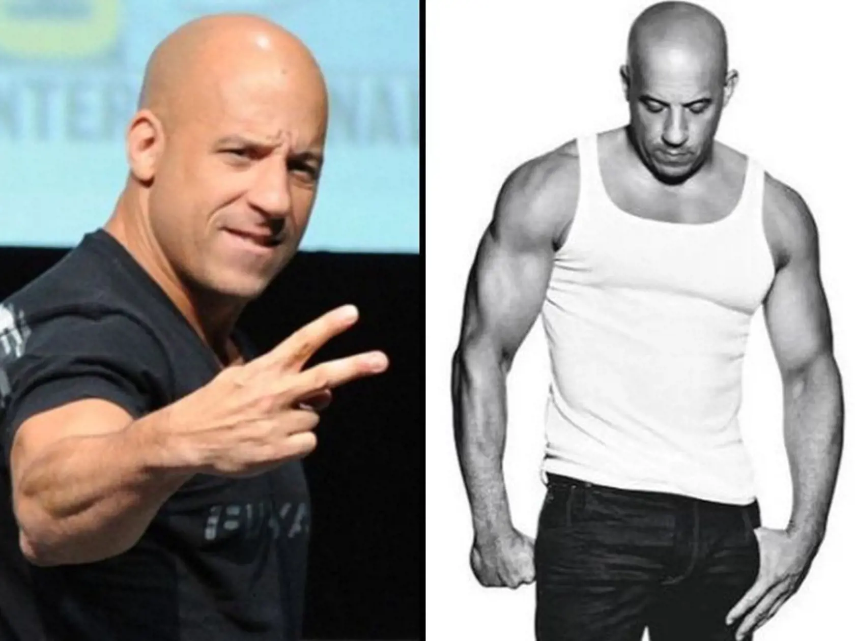 Toto je už minulosť. Vin Diesel sa poriadne vypásol.