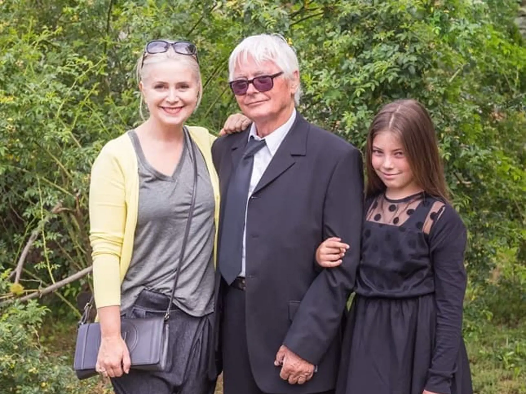 Zuzana Vačková s otcom  a dcérou Maruškou.