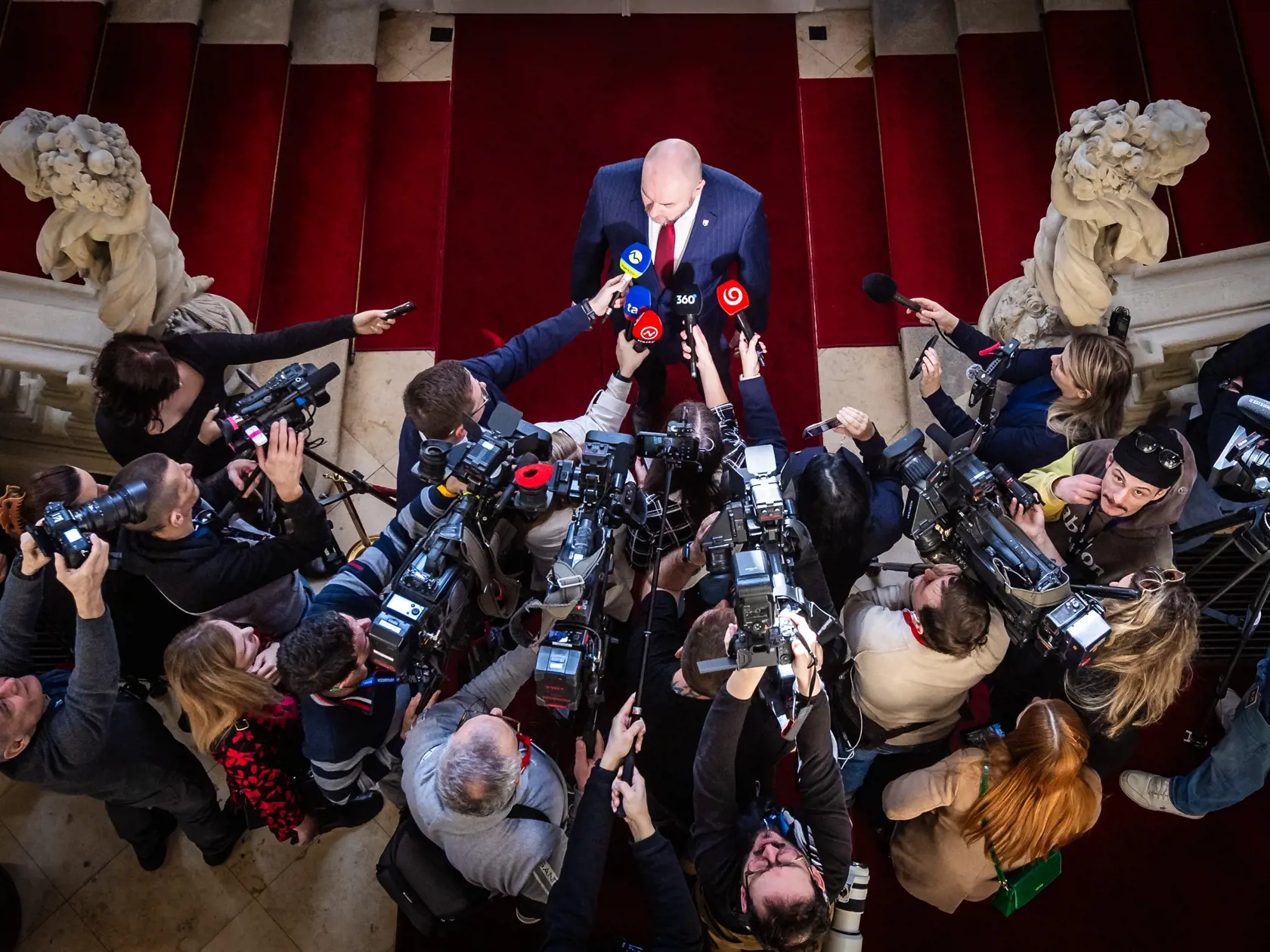 Prezident Slovenskej republiky Peter Pellegrini prijal poslanca Národnej rady SR Rudolfa Huliaka. Na snímke Rudolf Huliak.