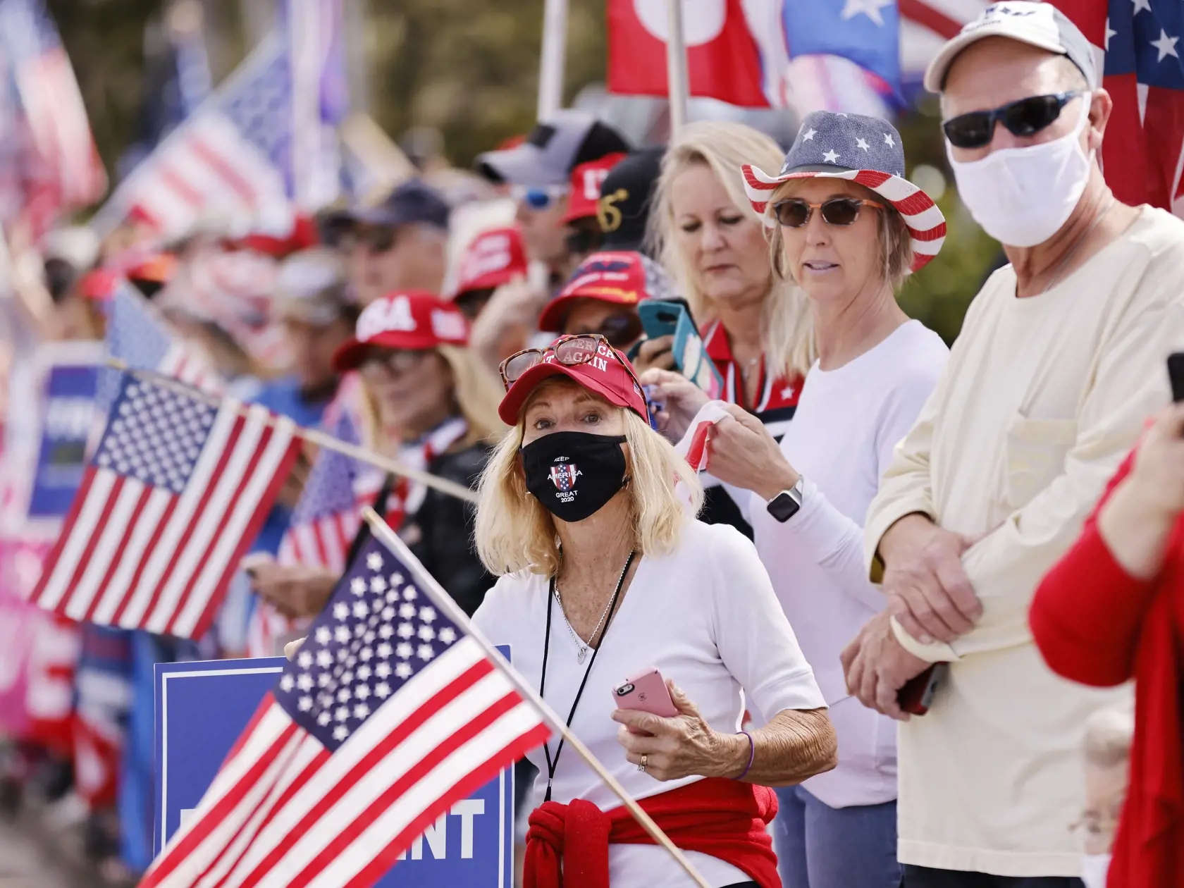 Trumpa na Floride vítali s otvorenou náručou.