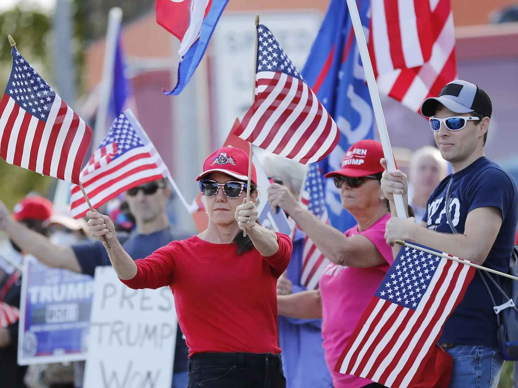 Trumpa na Floride vítali s otvorenou náručou.