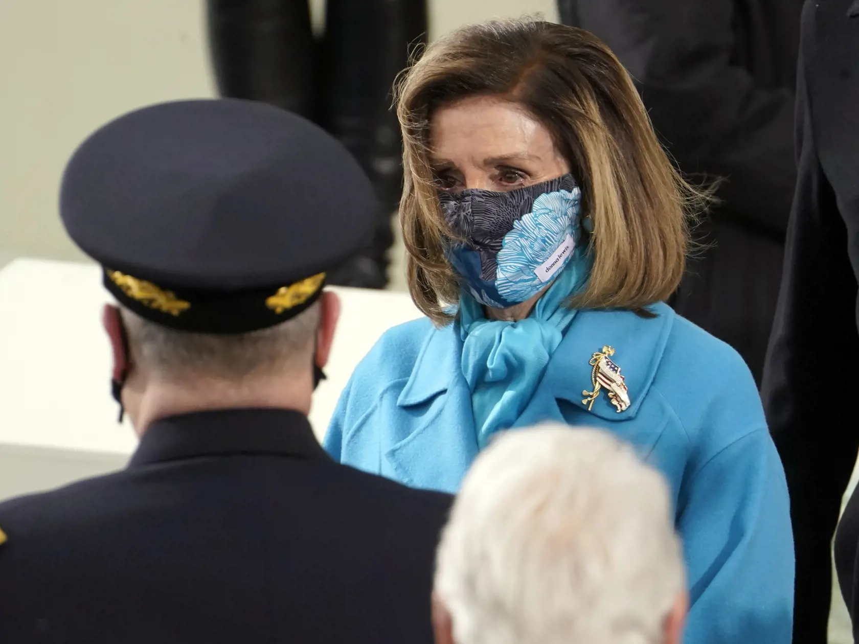 JB 41 Washington - Predsedníčka americkej Snemovne reprezentantov Nancy Pelosiová  prichádza na inauguráciu 46. prezidenta USA Joea Bidena a 49. viceprezidentky Kamaly Harrisovej v americkom Kapitole vo Washingtone 20. januára 2021. FOTO TASR/AP

House Speaker Nancy Pelosi of Calif., arrives for the inauguration of President-elect Joe Biden during the 59th Presidential Inauguration at the U.S. Capitol in Washington, Wednesday, Jan. 20, 2021. (AP Photo/Andrew Harnik)