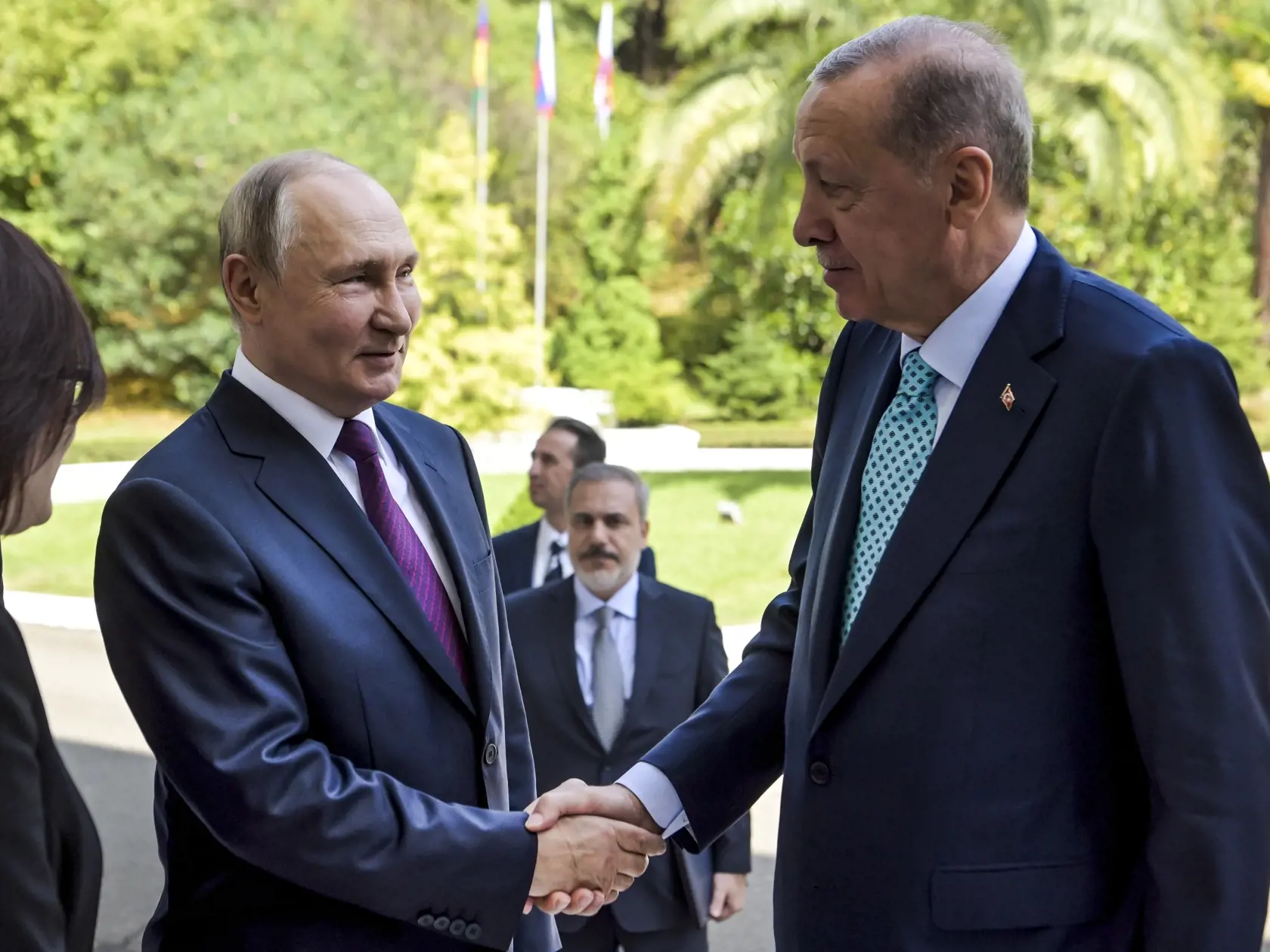 Erdogan Putinovi povedal, že Turecko podporuje územnú celistvosť Sýrie a usiluje sa o spravodlivé a trvalé riešenie situácie v krajine. Zároveň zdôraznil potrebu vytvorenia väčšieho priestoru pre diplomaciu v regióne a podotkol, že sýrsky režim by mal spolupracovať pri hľadaní politického východiska.